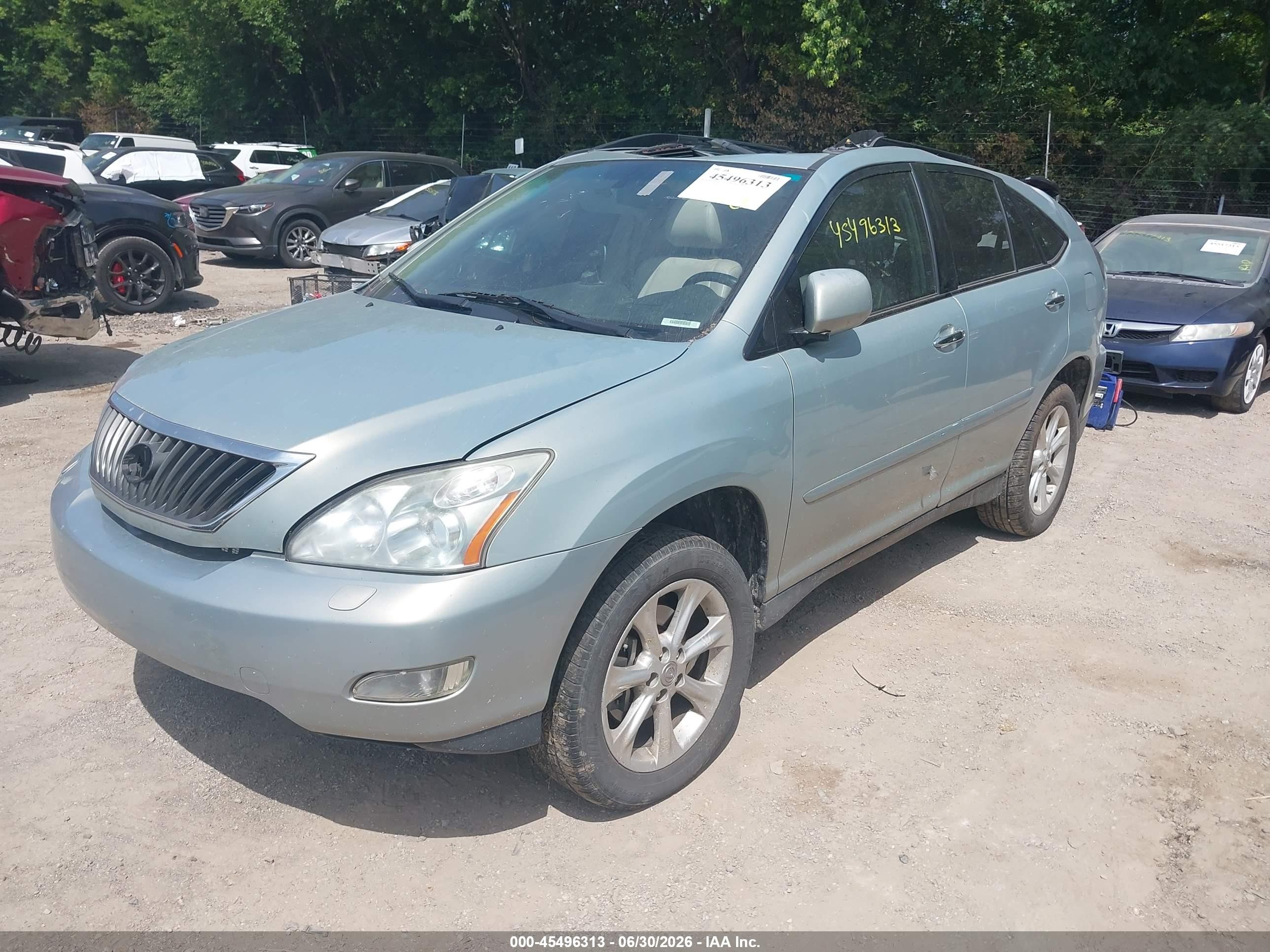 2009 Lexus Rx 350   Blue vin: 2T2HK31U79C134292