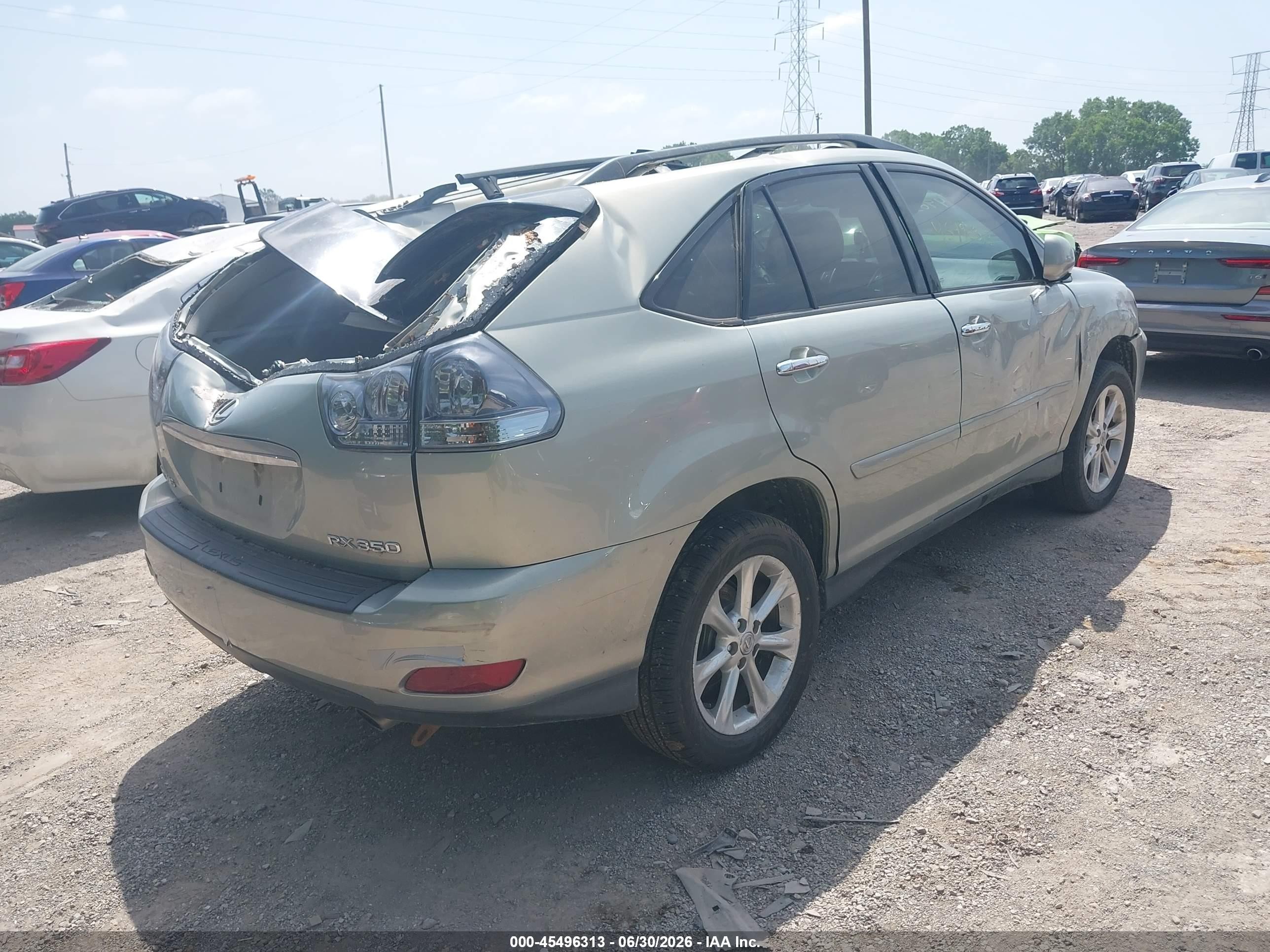 2009 Lexus Rx 350   Blue vin: 2T2HK31U79C134292