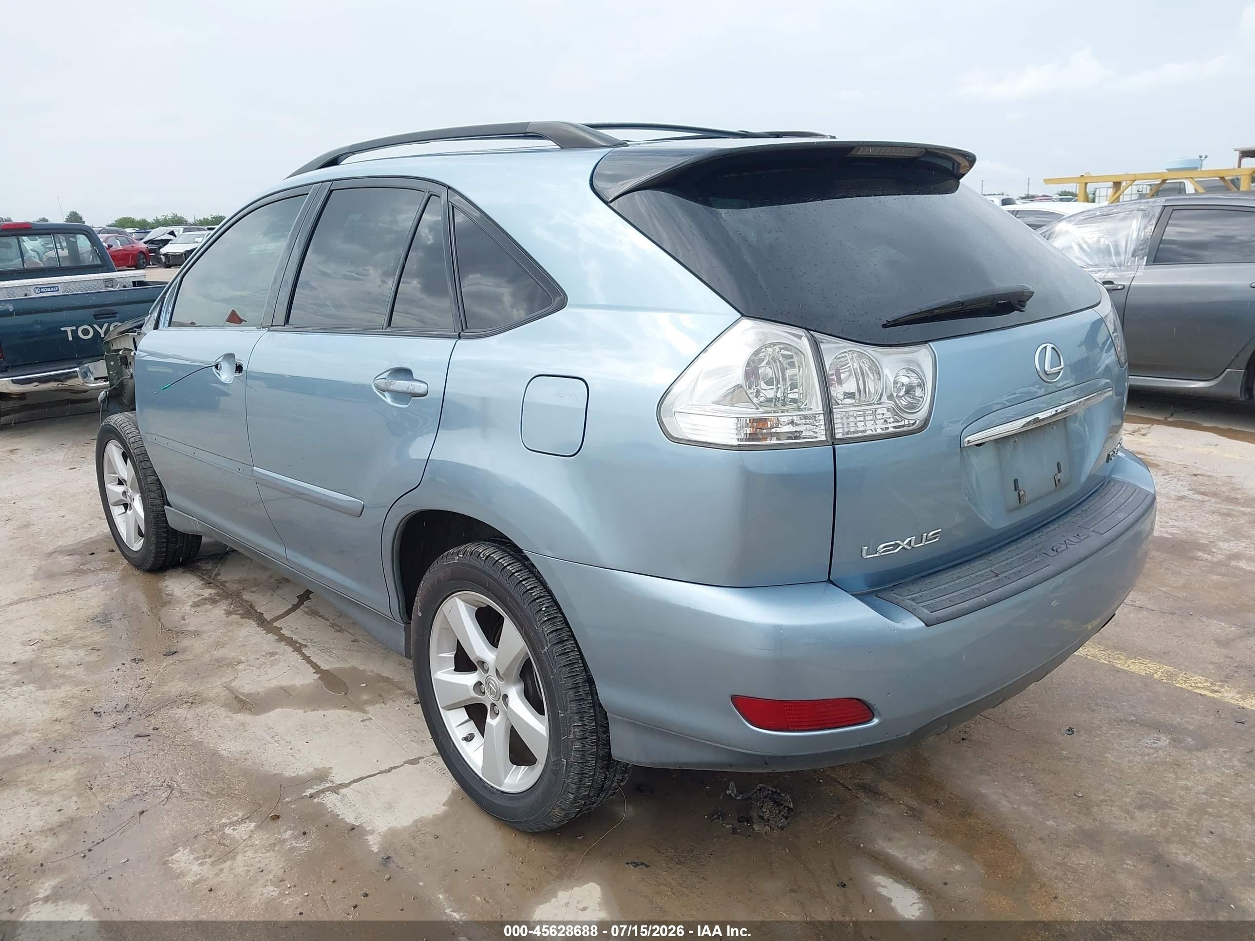 2007 Lexus Rx 350 Light Blue vin: 2T2HK31U87C016698
