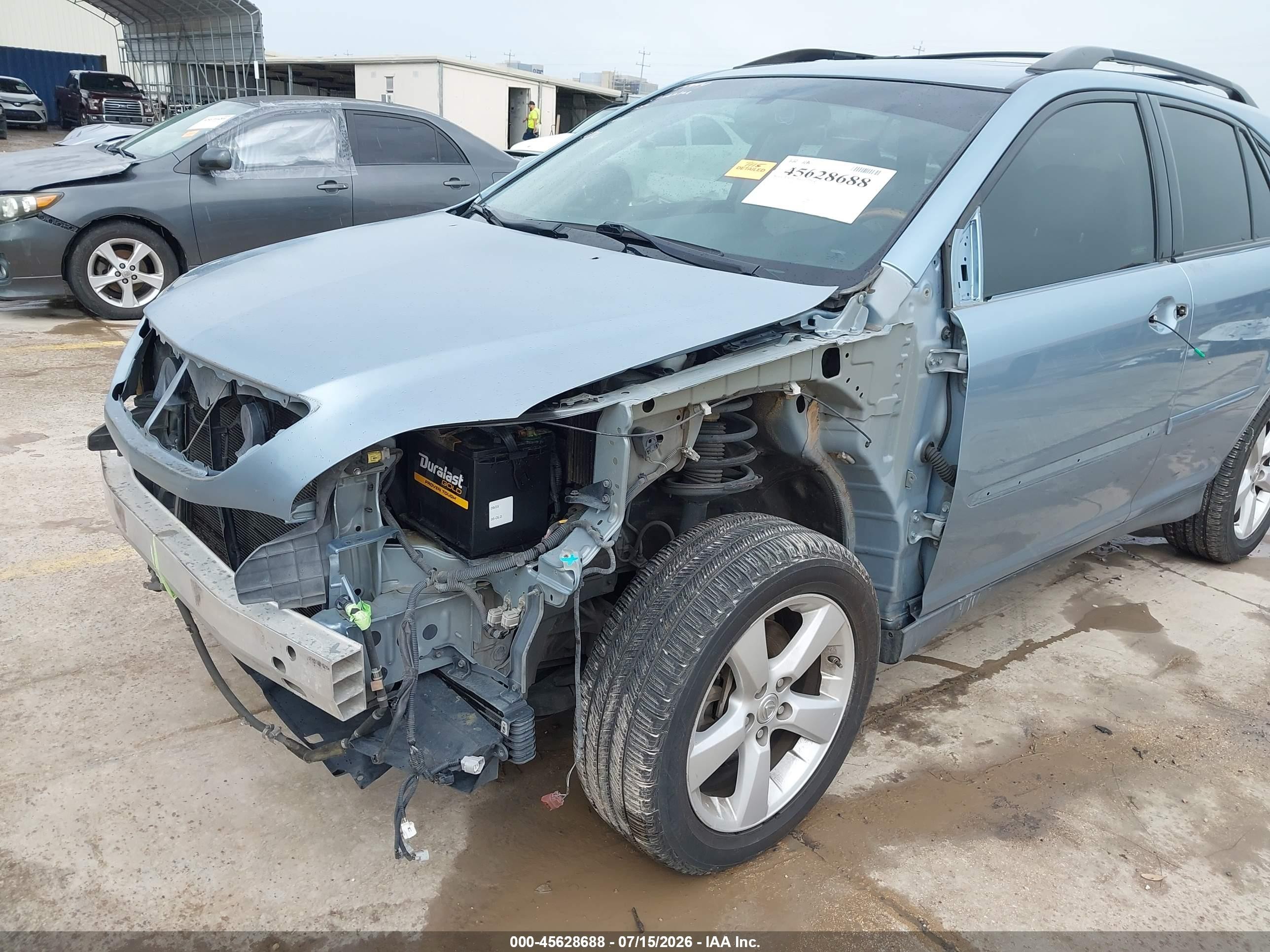 2007 Lexus Rx 350 Light Blue vin: 2T2HK31U87C016698