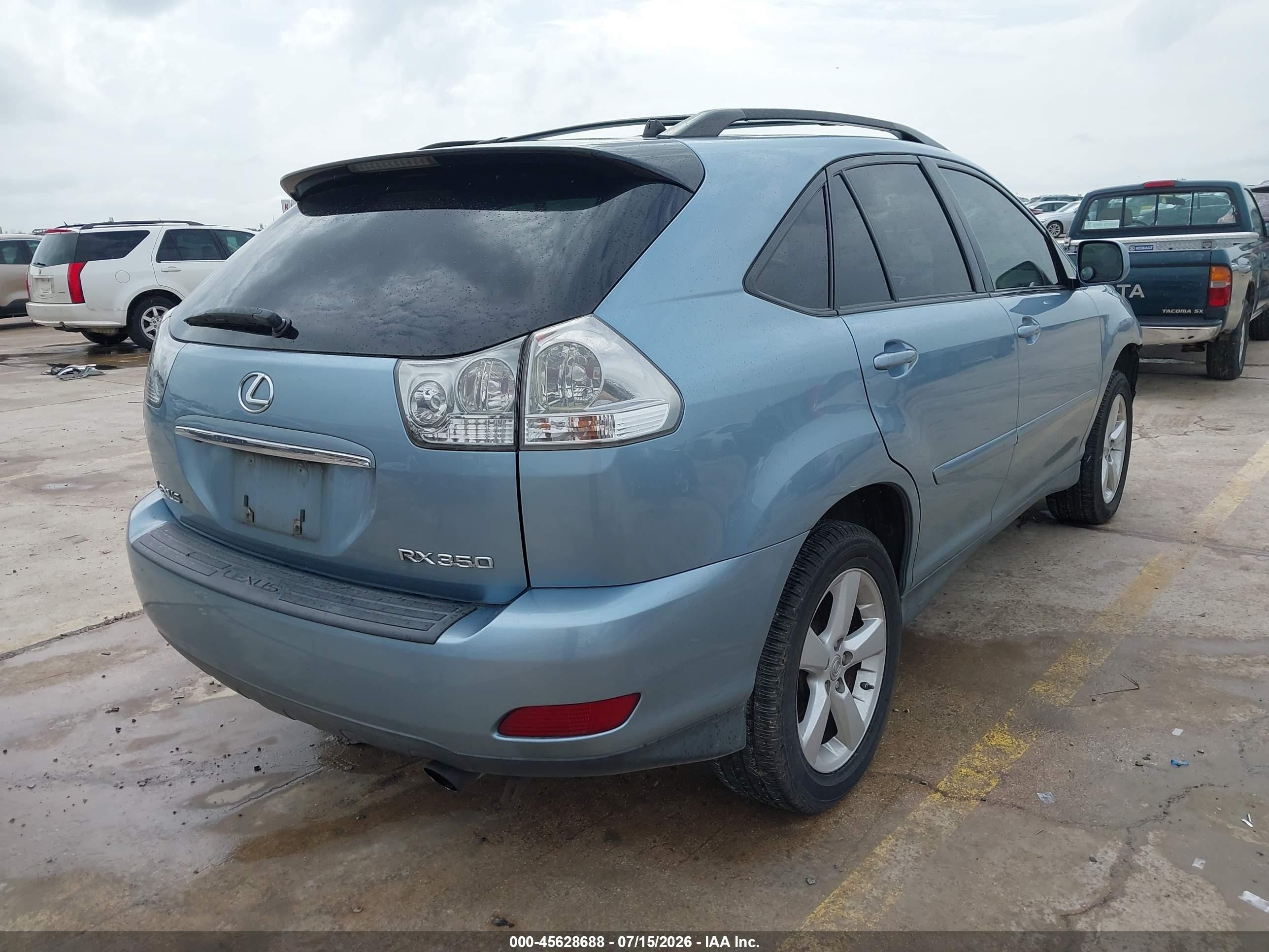 2007 Lexus Rx 350 Light Blue vin: 2T2HK31U87C016698