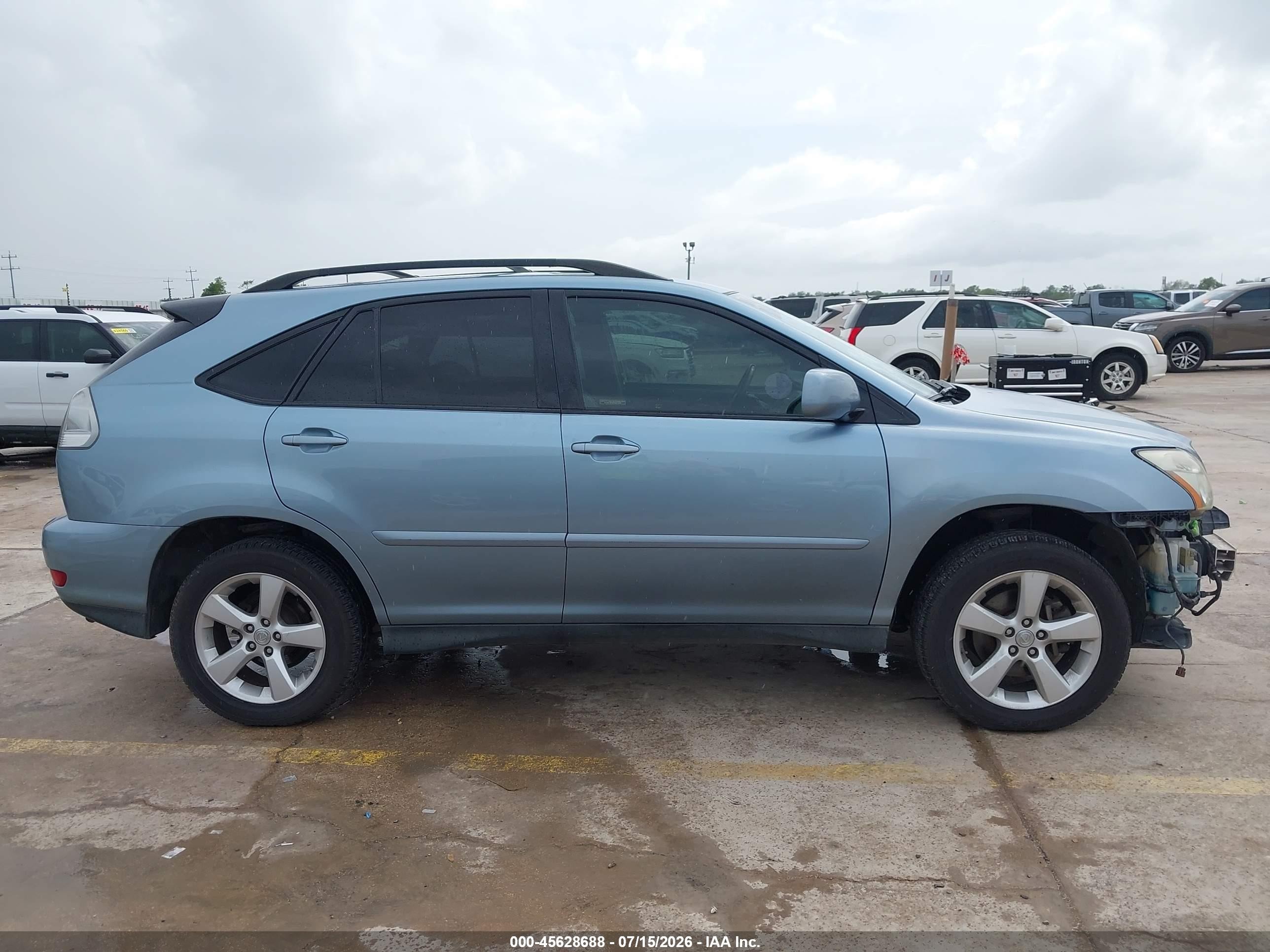 2007 Lexus Rx 350 Light Blue vin: 2T2HK31U87C016698