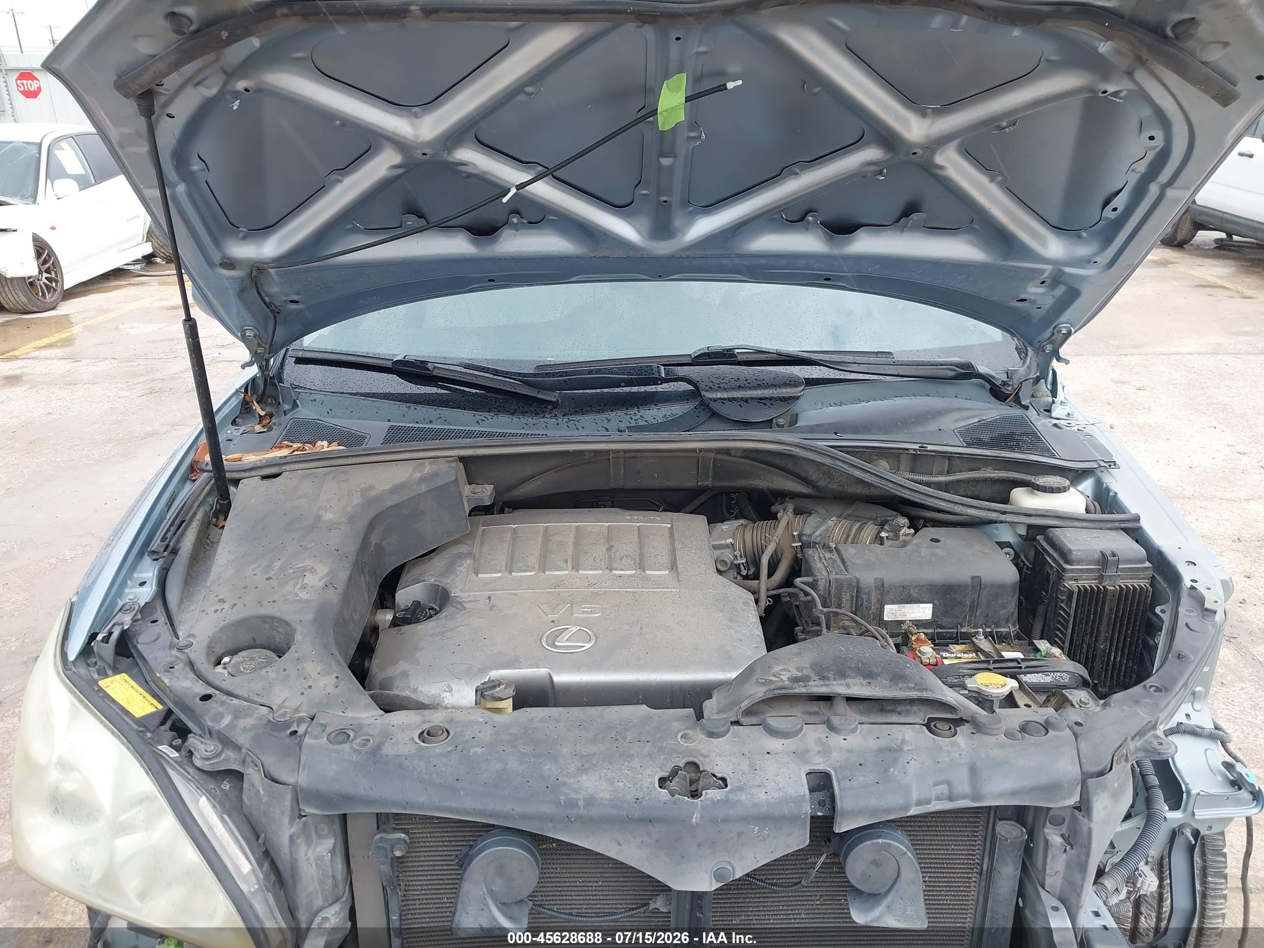 2007 Lexus Rx 350 Light Blue vin: 2T2HK31U87C016698