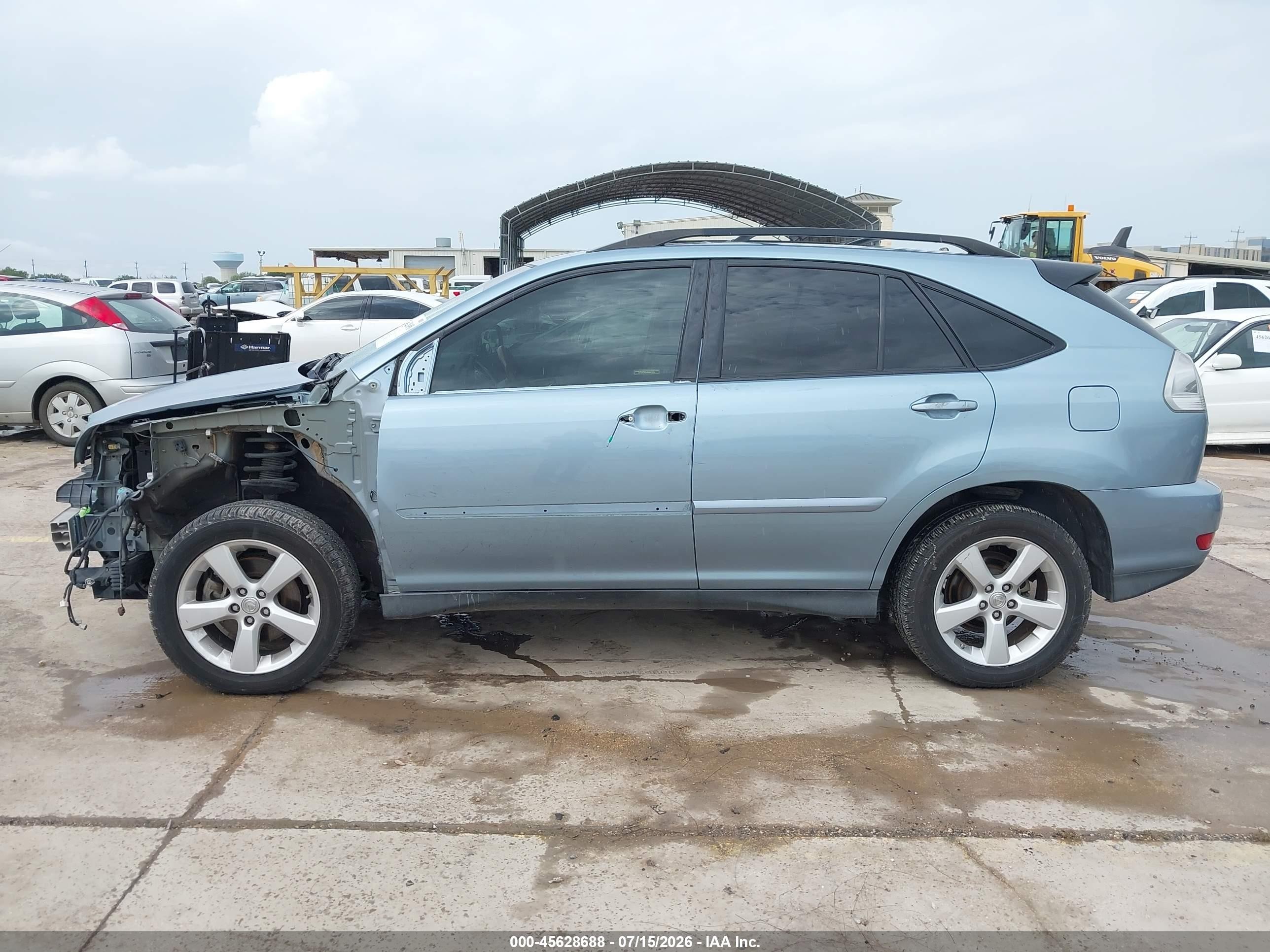 2007 Lexus Rx 350 Light Blue vin: 2T2HK31U87C016698