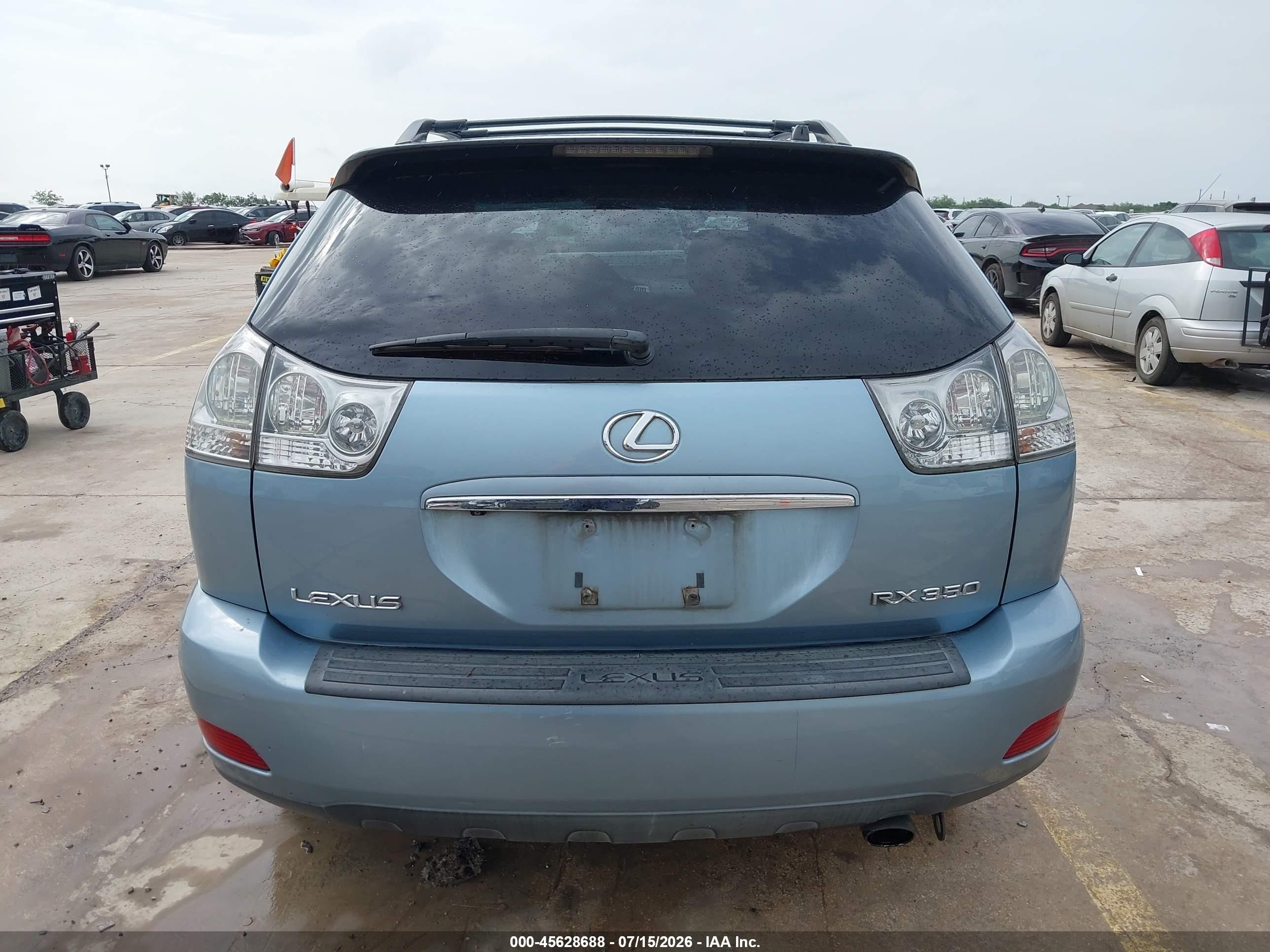 2007 Lexus Rx 350 Light Blue vin: 2T2HK31U87C016698