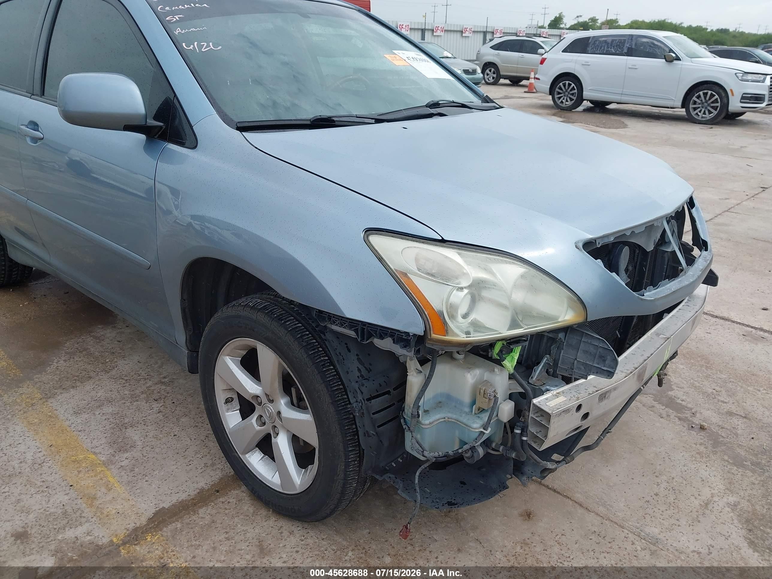 2007 Lexus Rx 350 Light Blue vin: 2T2HK31U87C016698
