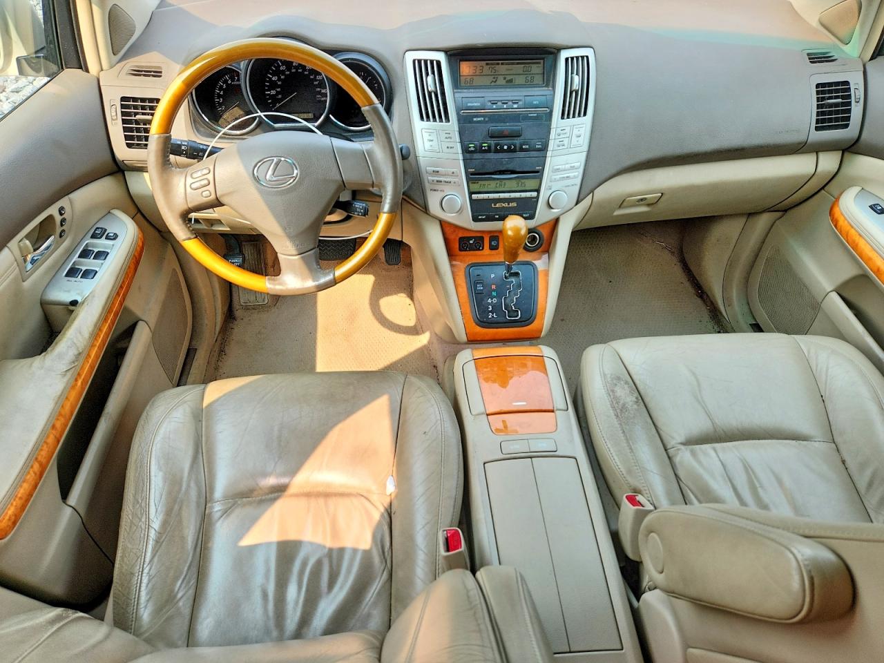 2007 Lexus Rx 350 Желто-коричневый vin: 2T2HK31U87C026115