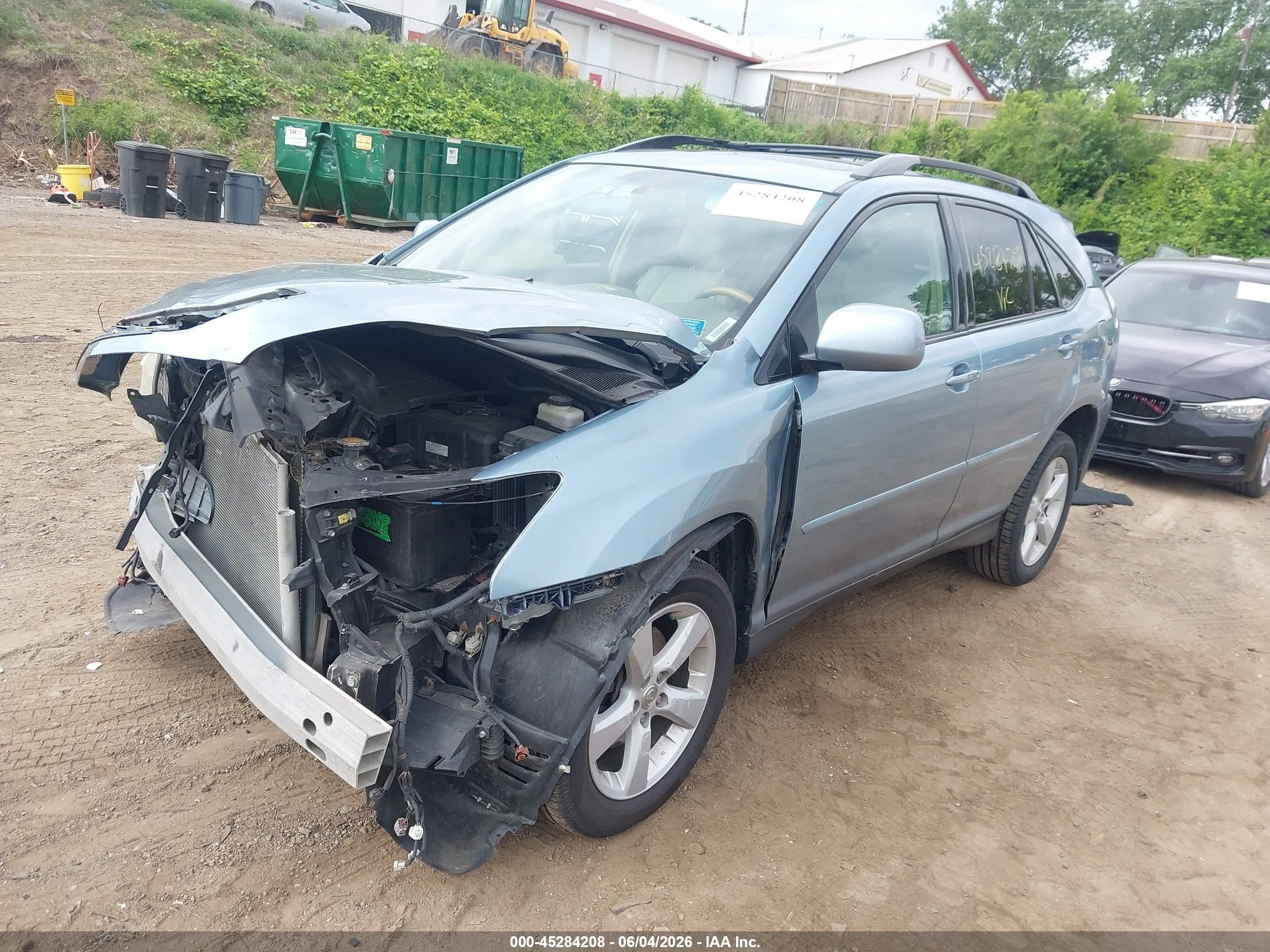 2007 Lexus Rx 350 Blue vin: 2T2HK31U87C029337