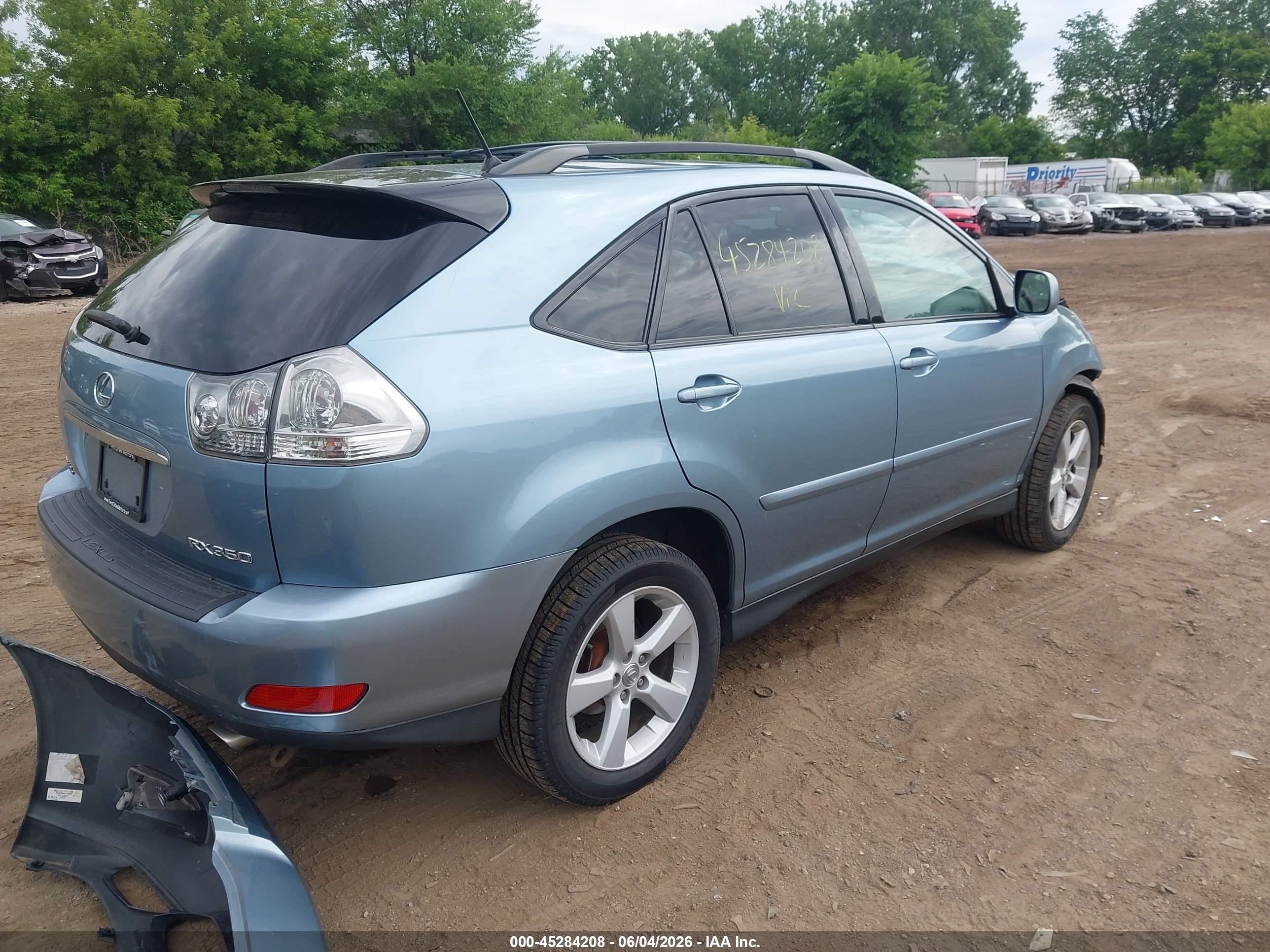 2007 Lexus Rx 350 Blue vin: 2T2HK31U87C029337