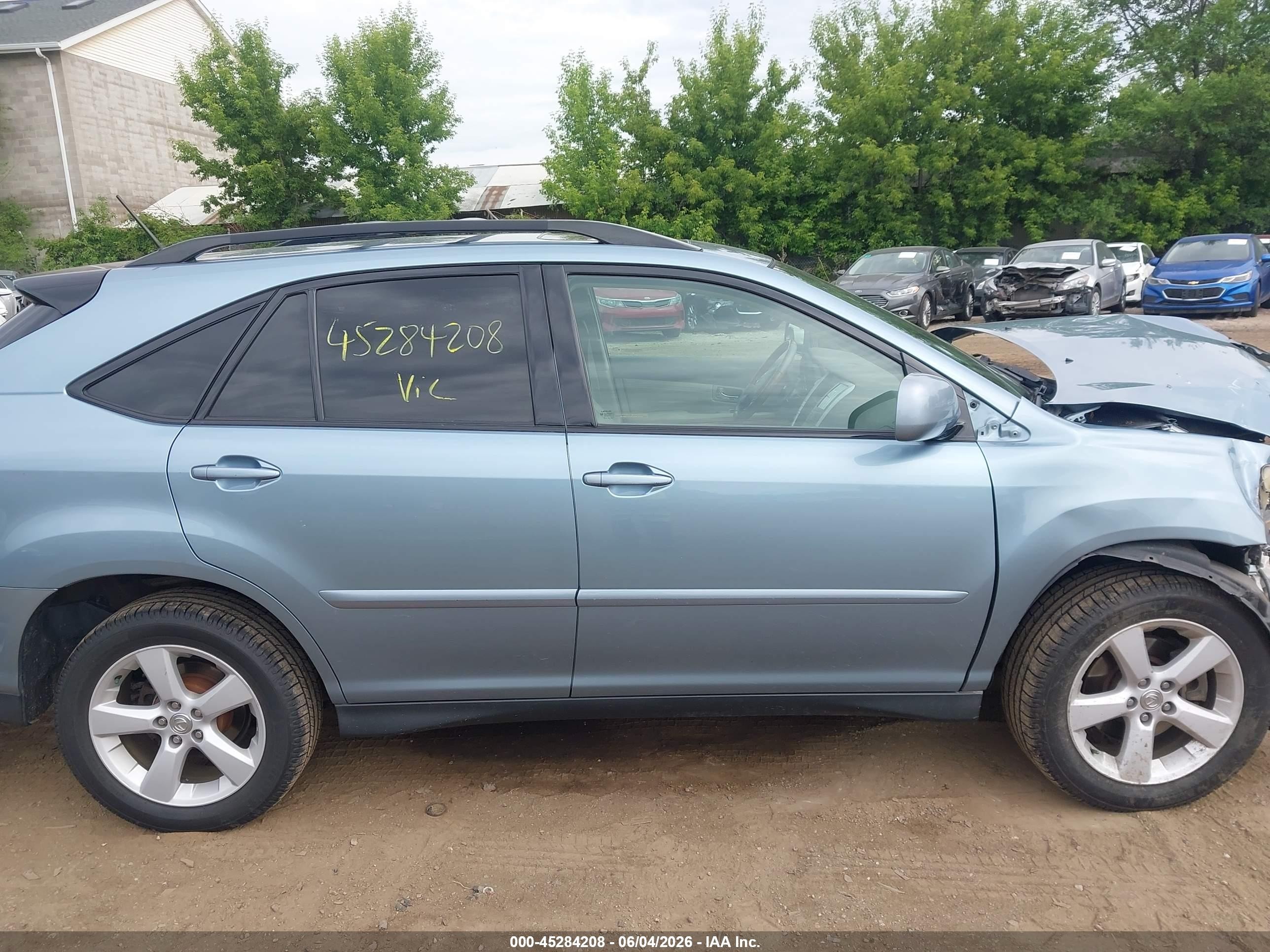 2007 Lexus Rx 350 Blue vin: 2T2HK31U87C029337