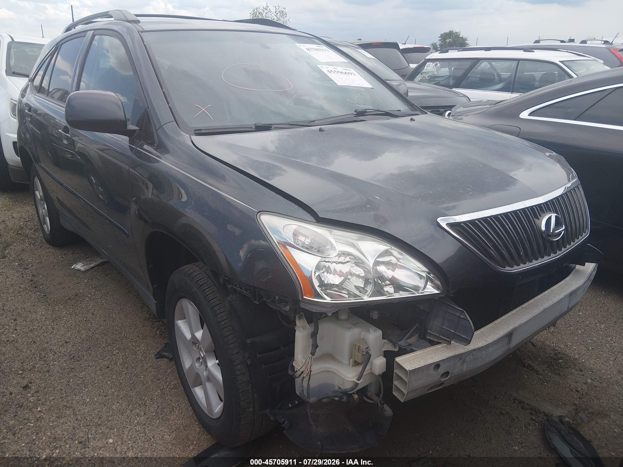 2007 Lexus Rx 350   Gray vin: 2T2HK31U87C043092