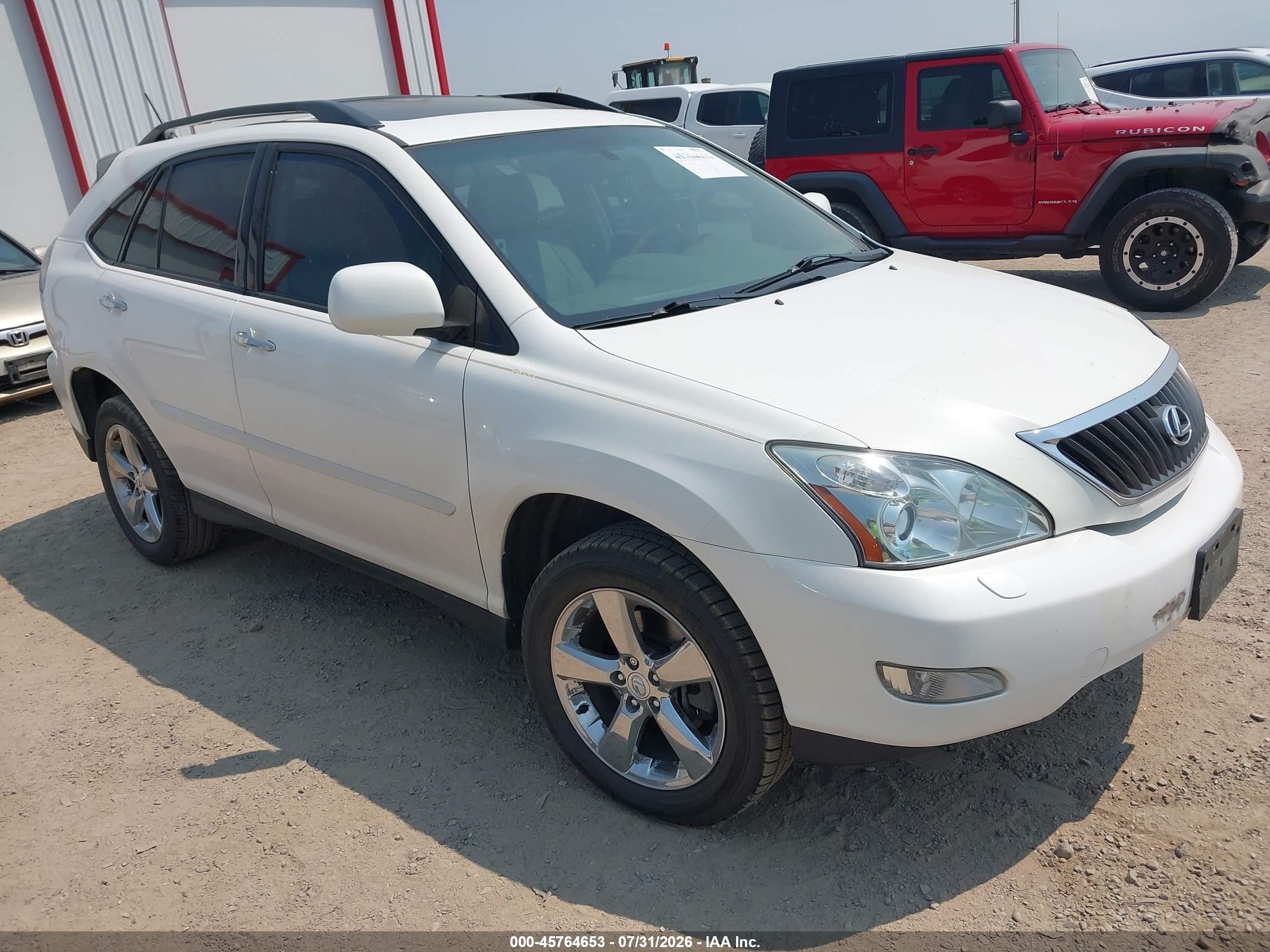 2008 Lexus Rx 350   White vin: 2T2HK31U88C047127