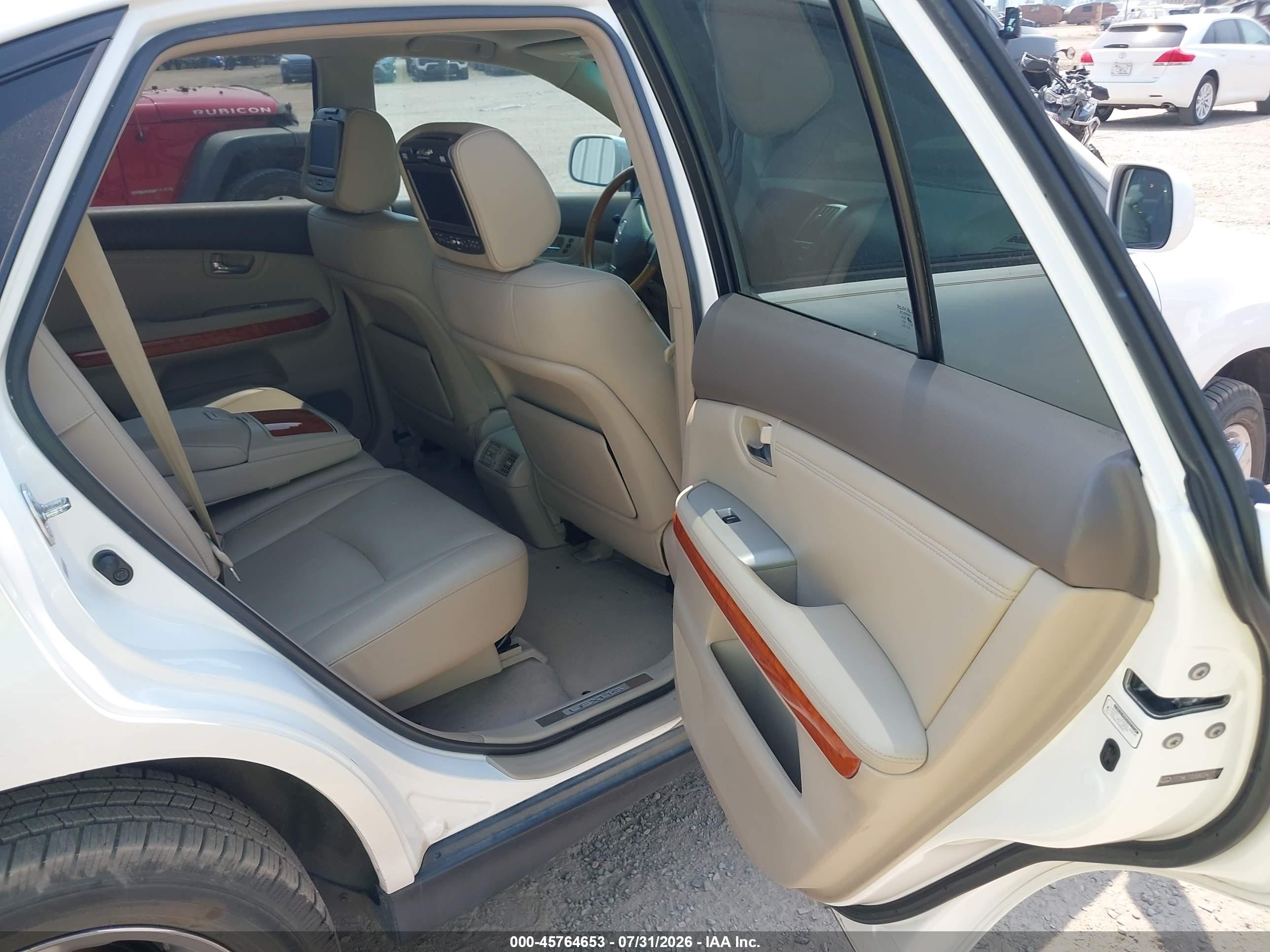 2008 Lexus Rx 350   White vin: 2T2HK31U88C047127