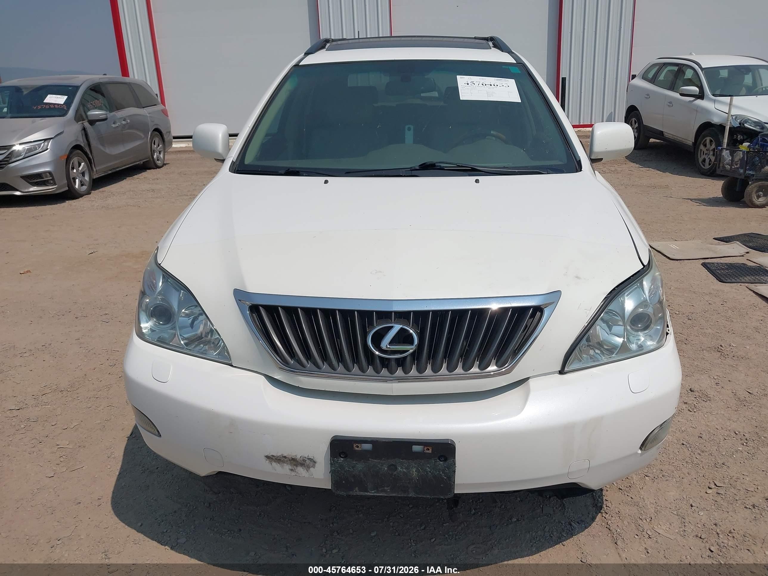 2008 Lexus Rx 350   White vin: 2T2HK31U88C047127