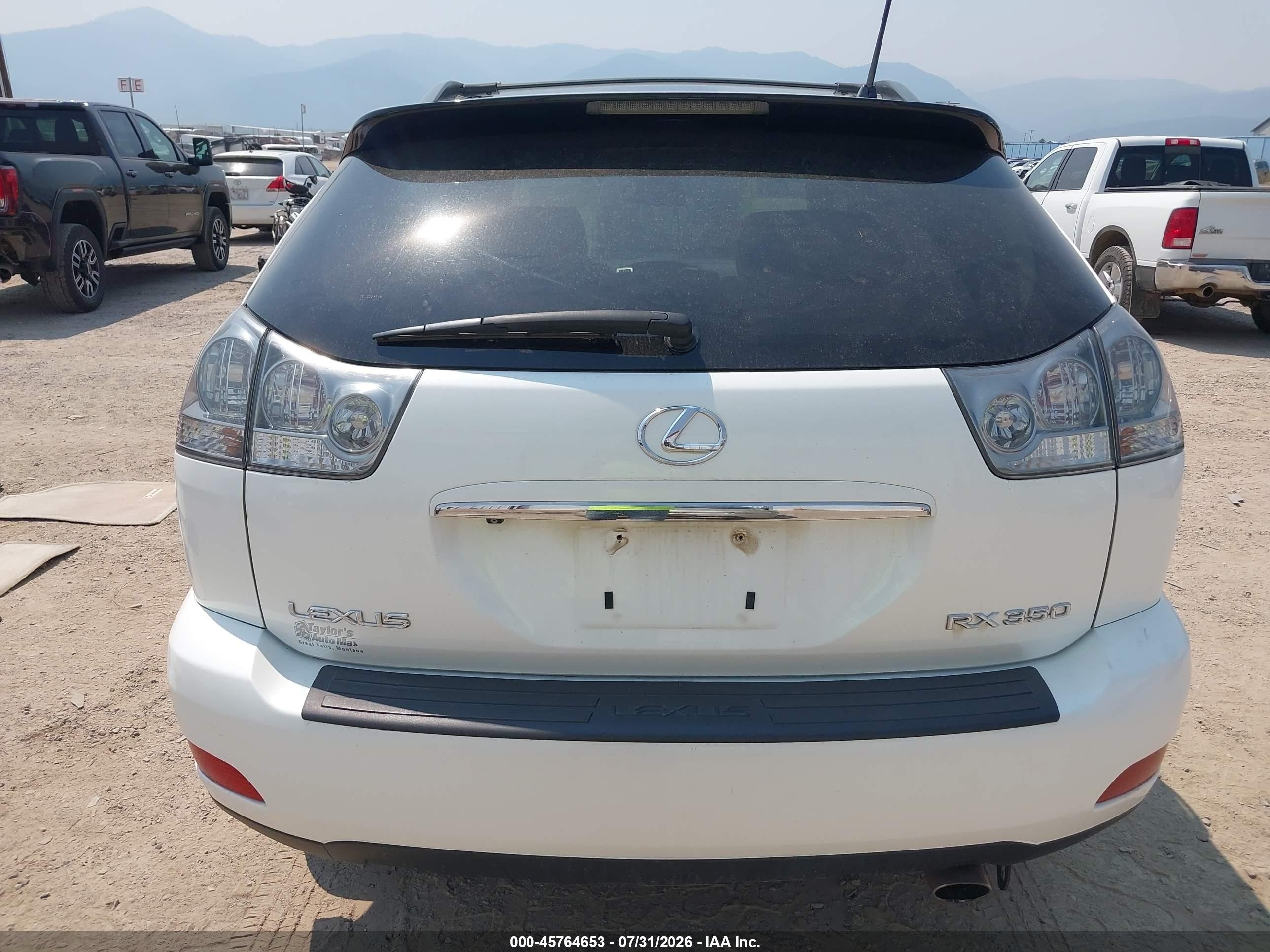 2008 Lexus Rx 350   White vin: 2T2HK31U88C047127