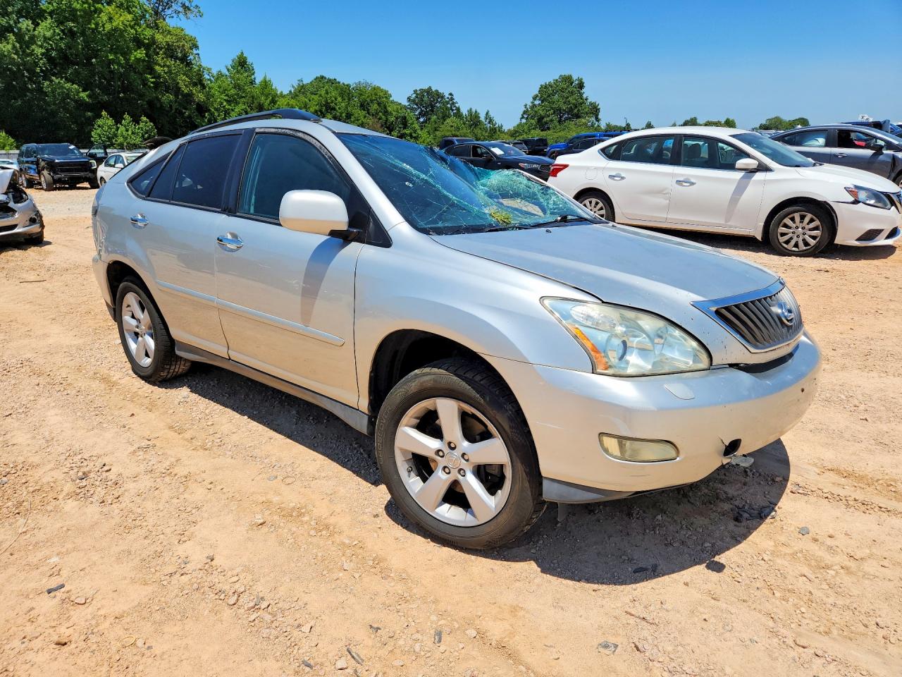 2008 Lexus Rx 350 Silver vin: 2T2HK31U88C051033