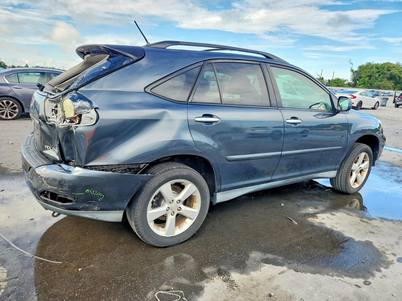 2008 Lexus Rx 350 Blue vin: 2T2HK31U88C069712