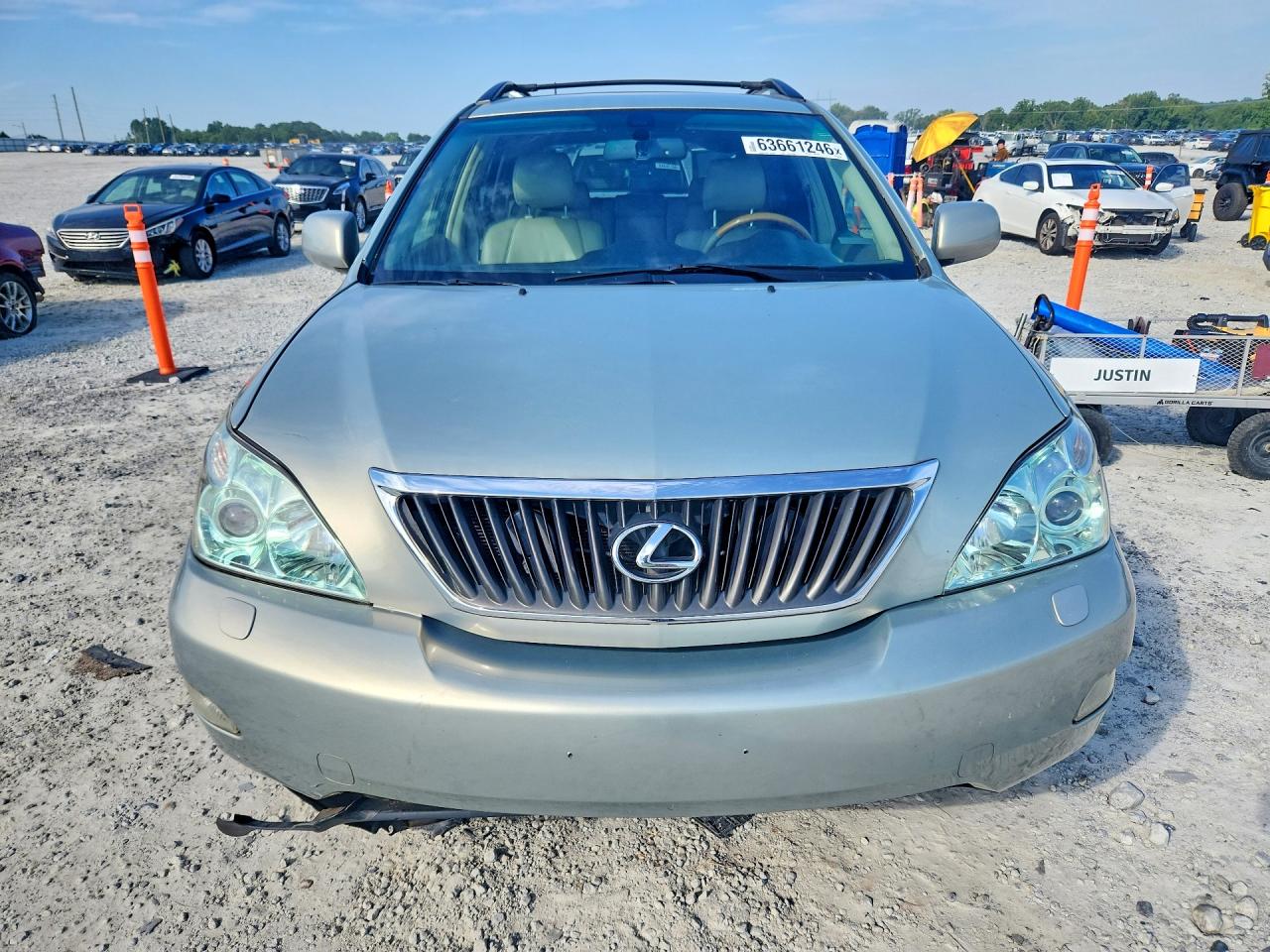 2008 Lexus Rx 350 Silver vin: 2T2HK31U88C082539