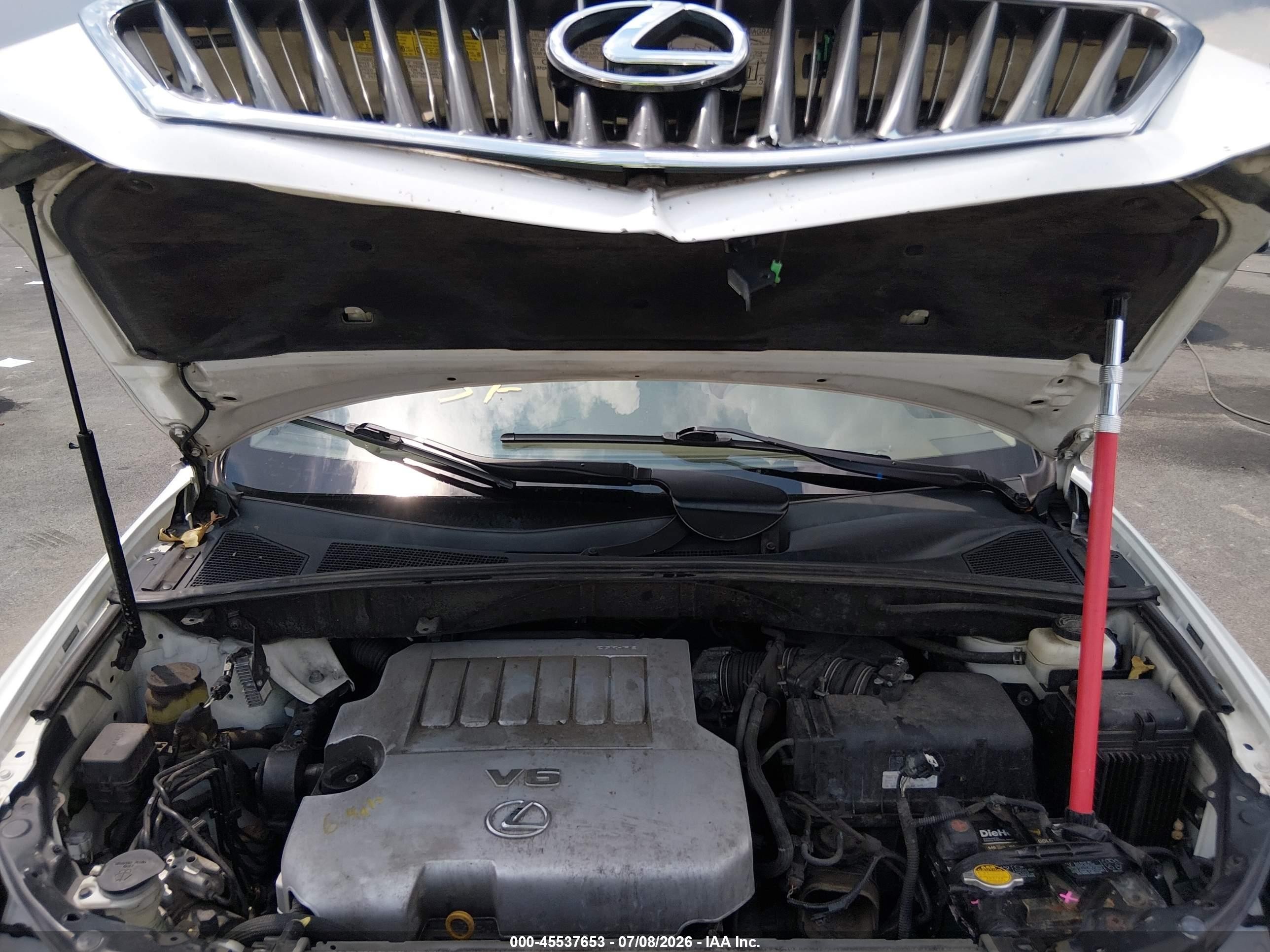 2008 Lexus Rx 350 White vin: 2T2HK31U88C082797