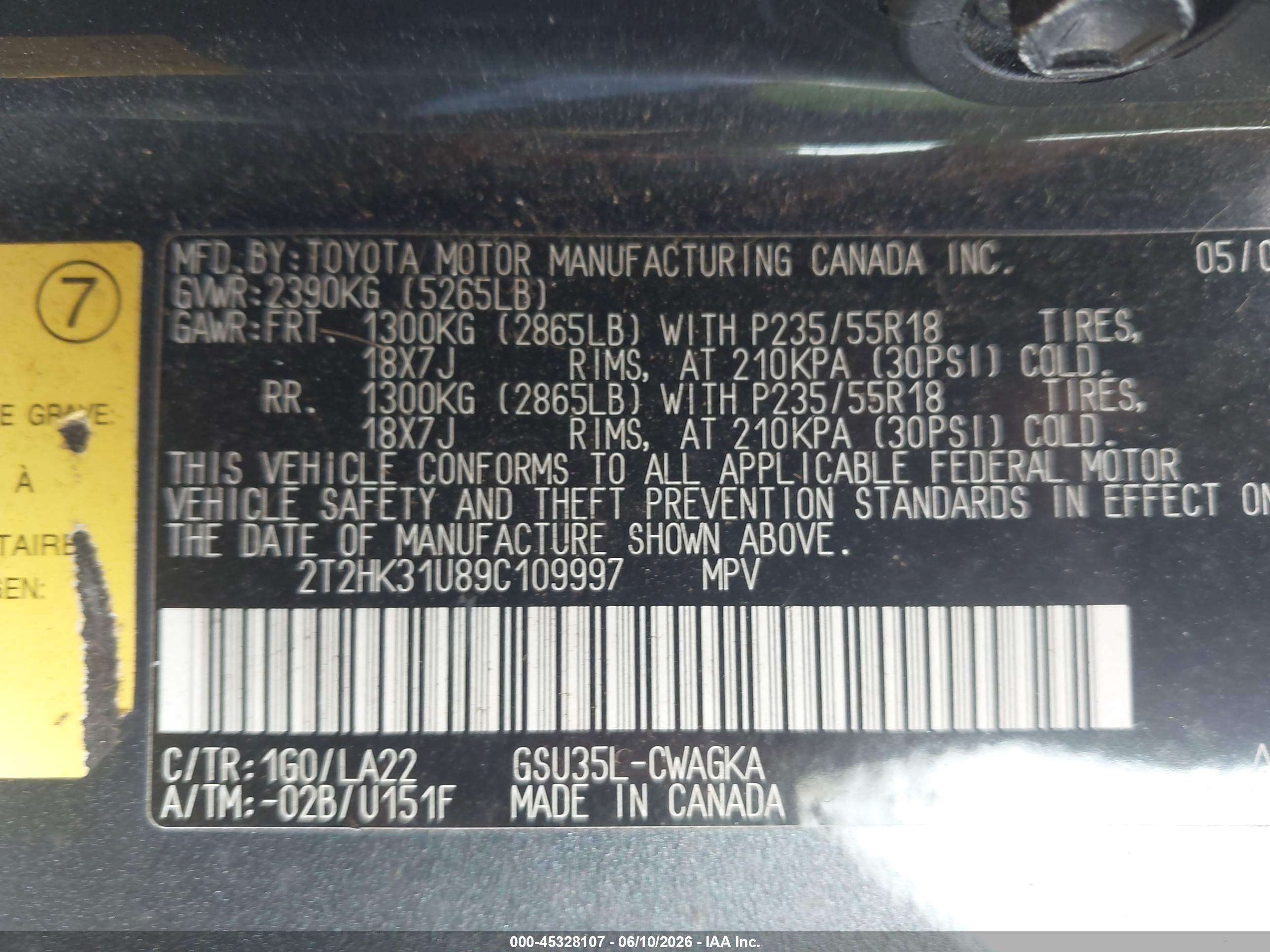 2009 Lexus Rx 350   Gray vin: 2T2HK31U89C109997