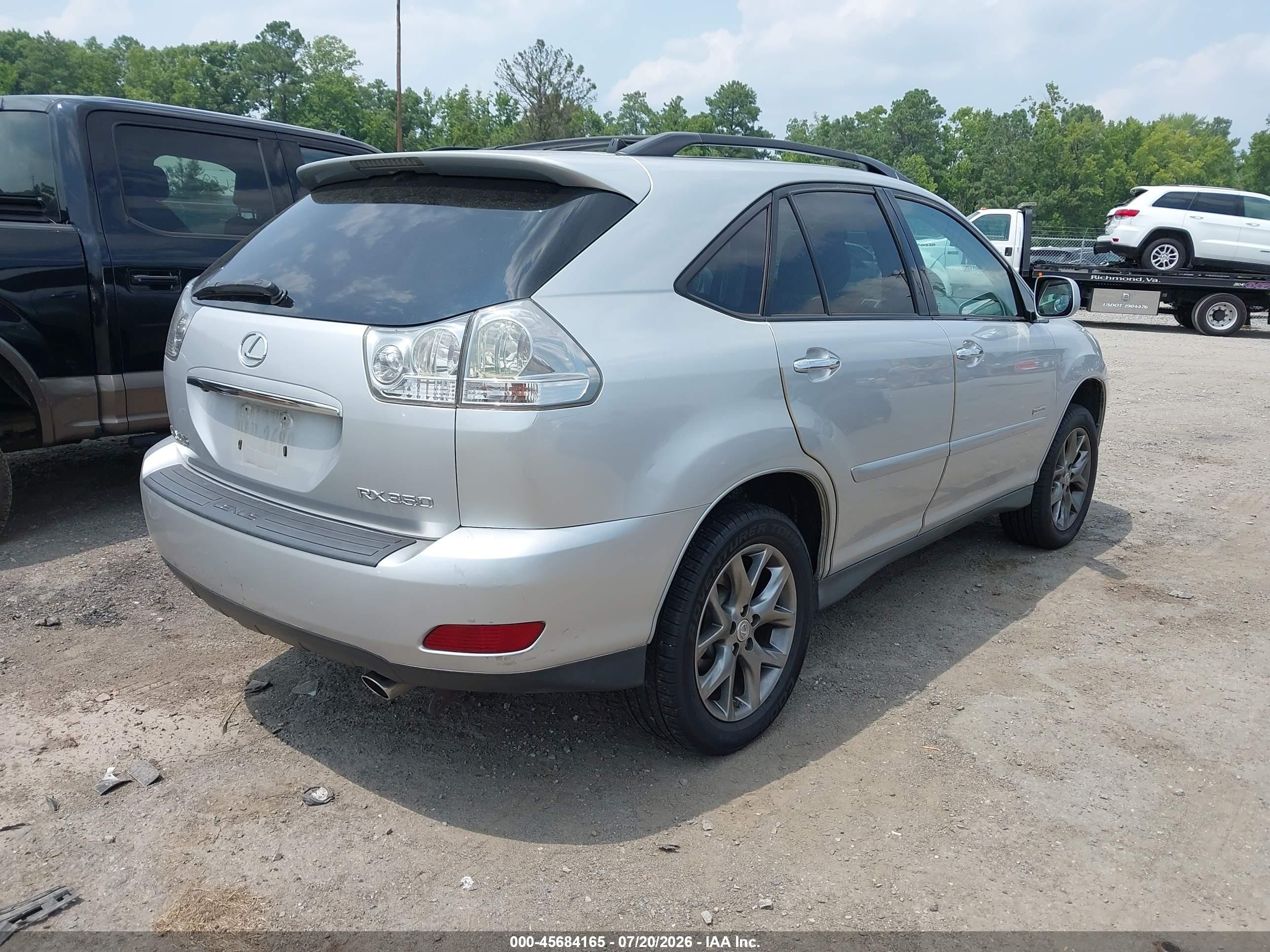 2009 Lexus Rx 350   Silver vin: 2T2HK31U89C125133