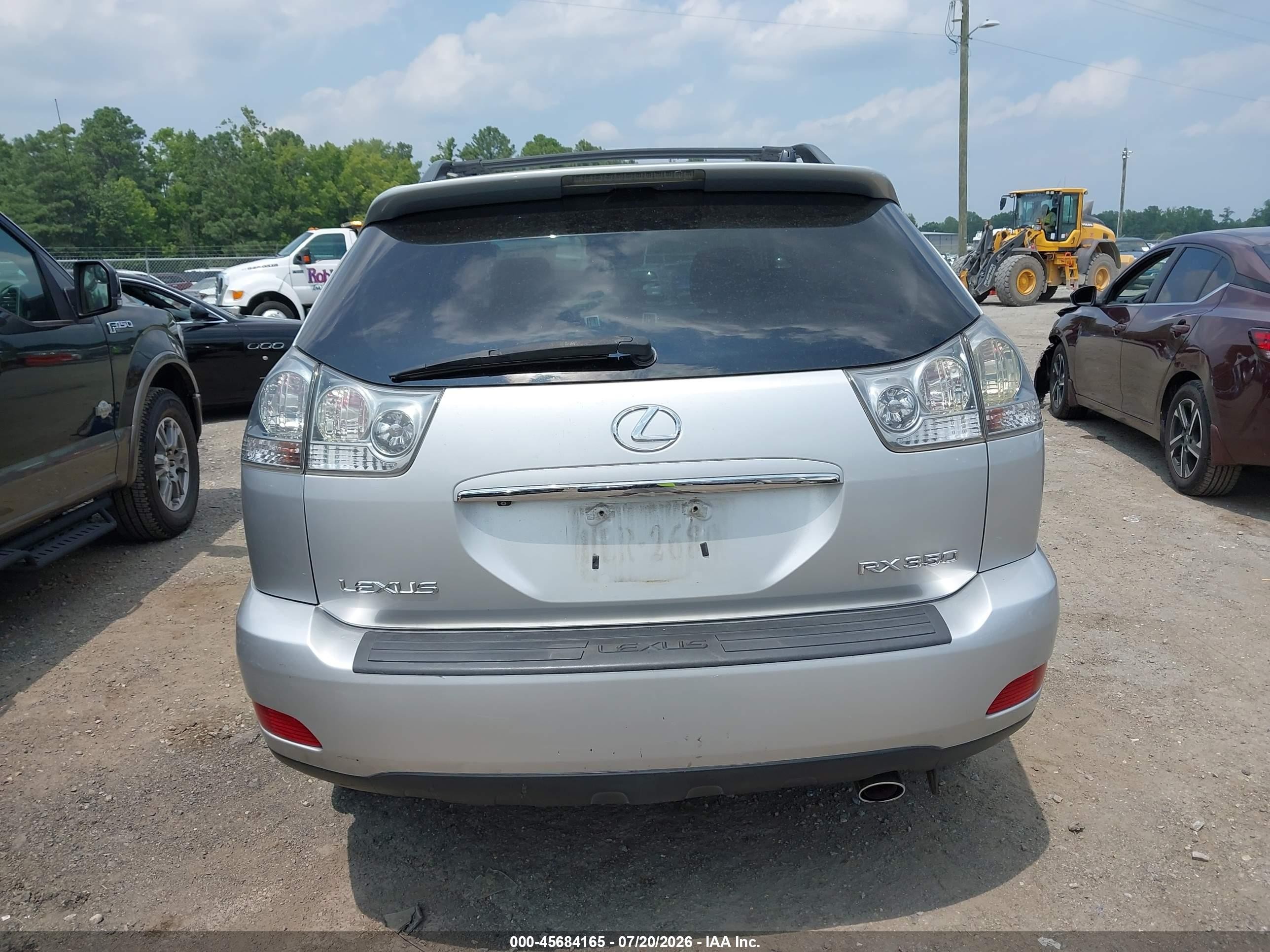 2009 Lexus Rx 350   Silver vin: 2T2HK31U89C125133