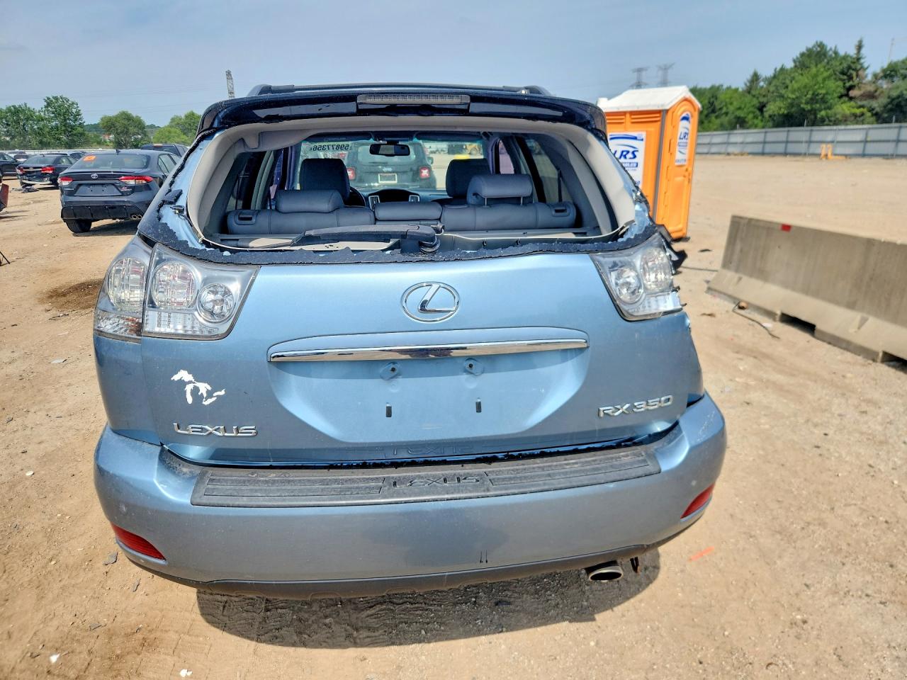 2009 Lexus Rx 350 Blue vin: 2T2HK31U89C129344