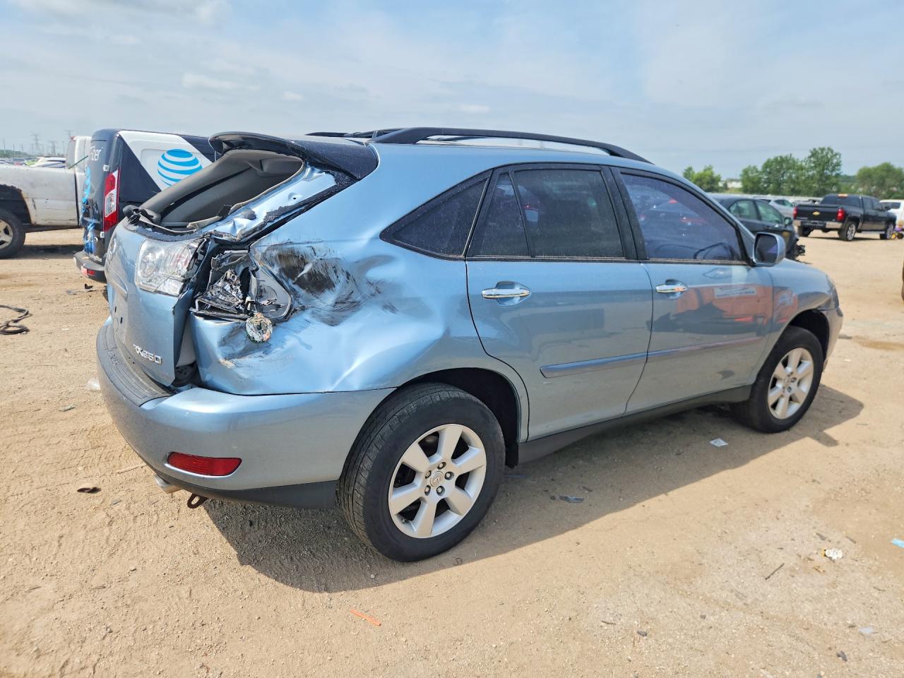 2009 Lexus Rx 350 Blue vin: 2T2HK31U89C129344