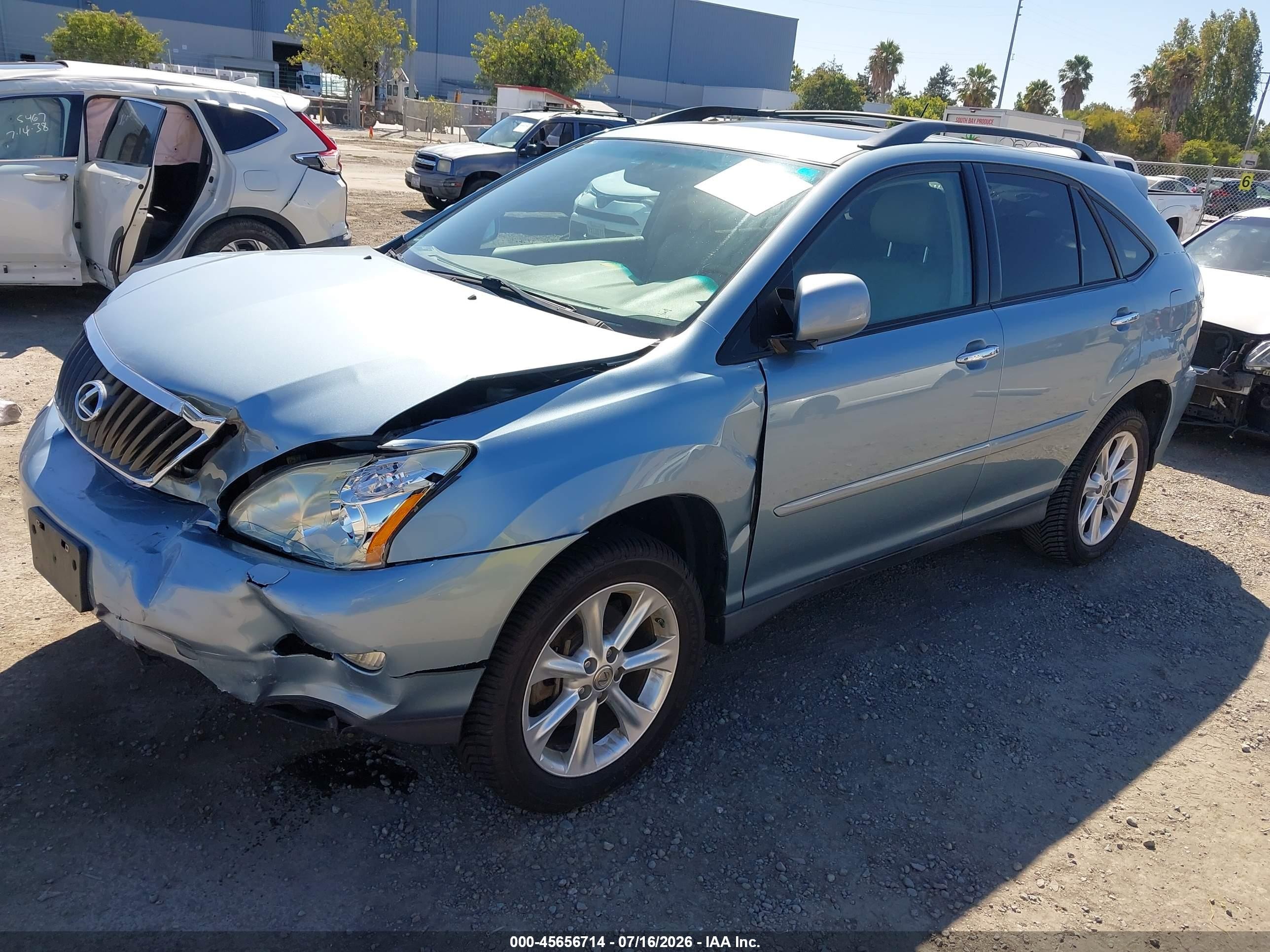2009 Lexus Rx 350   Light Blue vin: 2T2HK31U89C130798