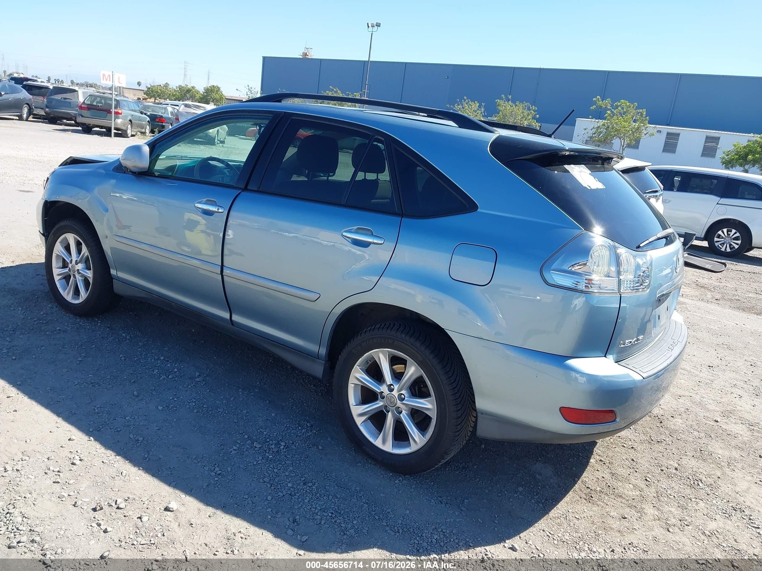 2009 Lexus Rx 350   Light Blue vin: 2T2HK31U89C130798