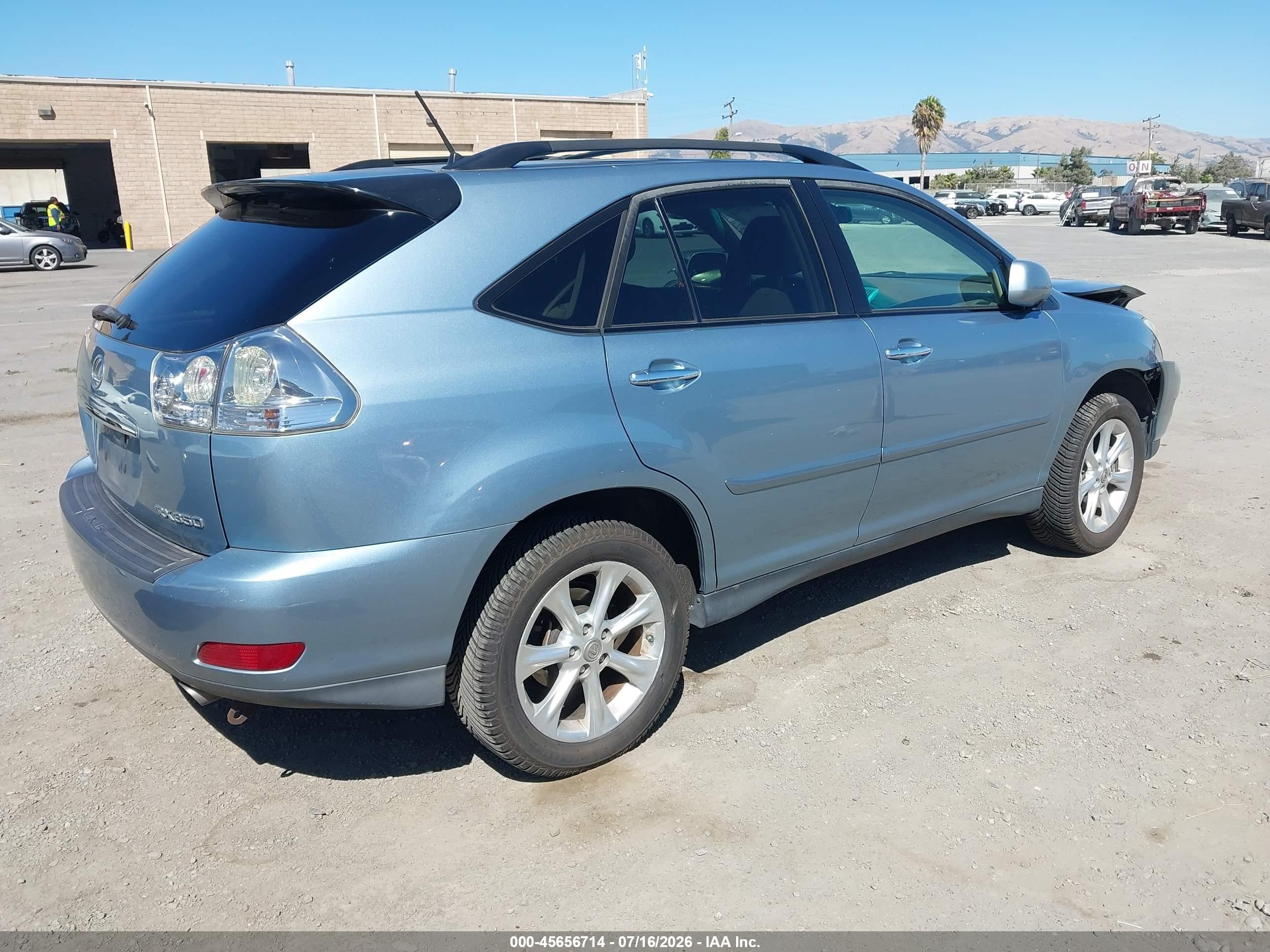 2009 Lexus Rx 350   Light Blue vin: 2T2HK31U89C130798