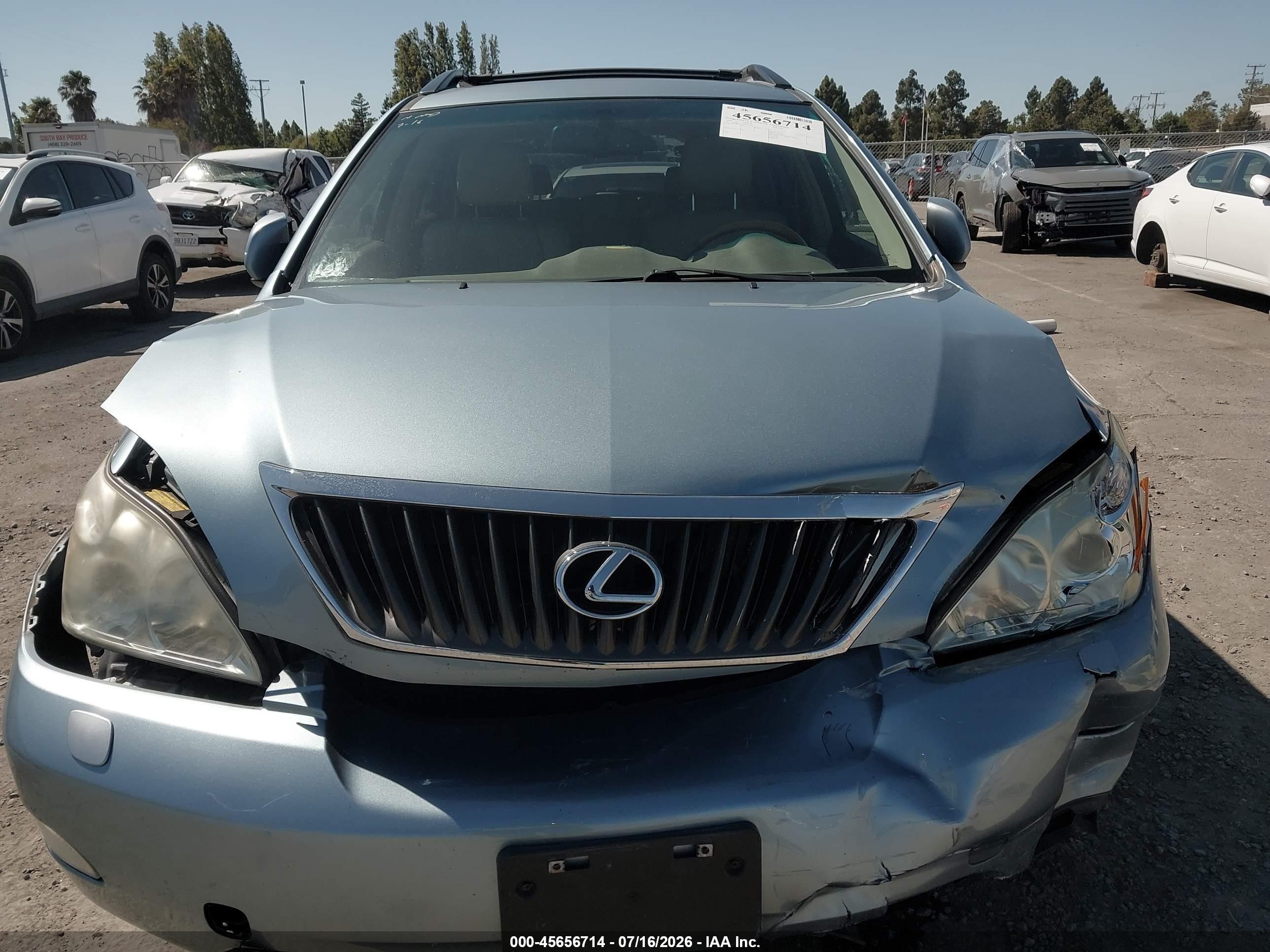 2009 Lexus Rx 350   Light Blue vin: 2T2HK31U89C130798