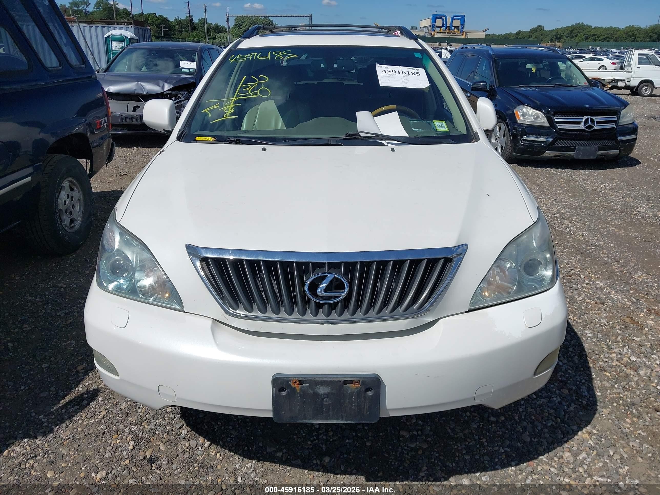 2009 Lexus Rx 350 White vin: 2T2HK31U89C135175