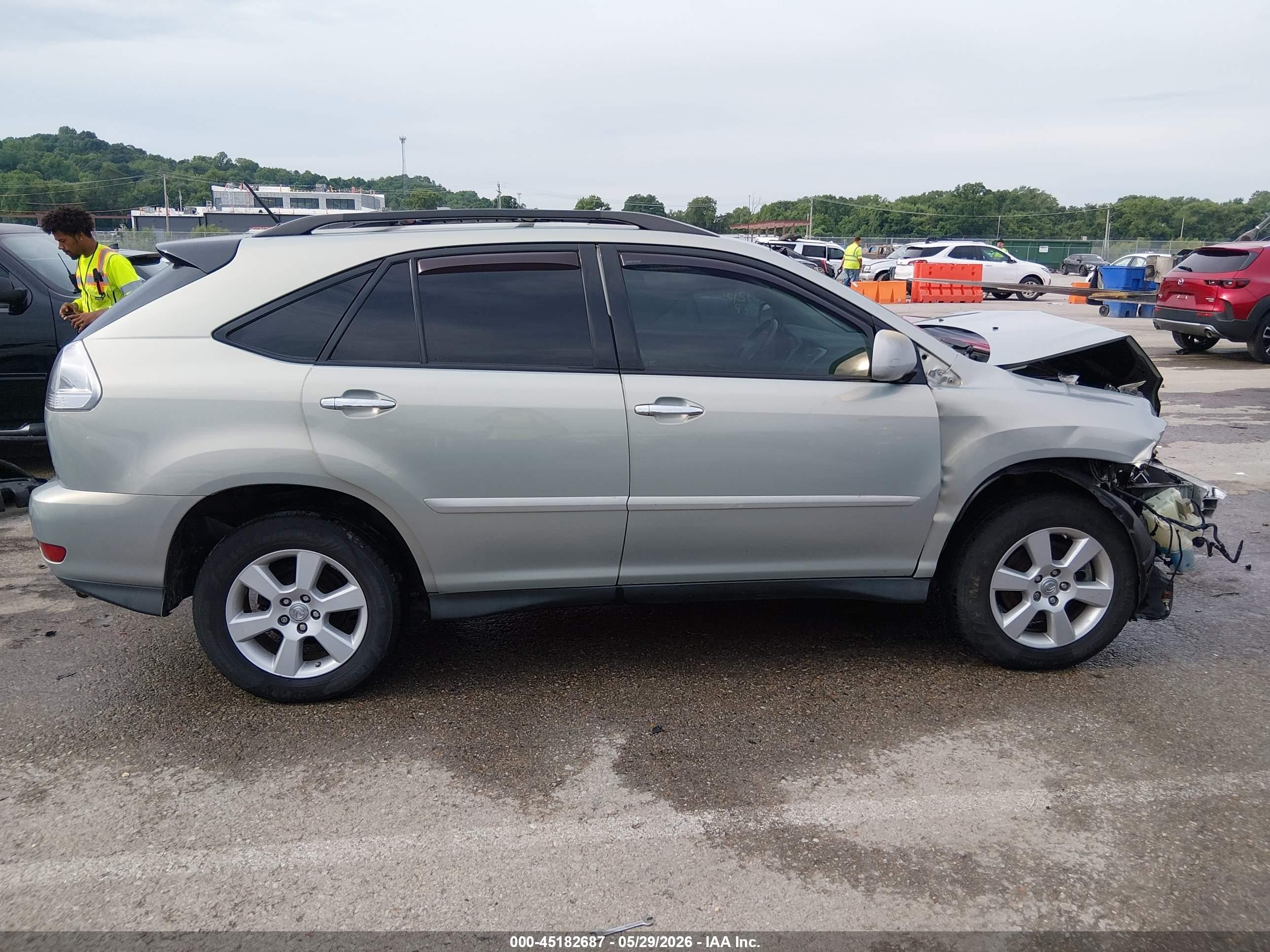 2008 Lexus Rx 350   Silver vin: 2T2HK31U98C052465