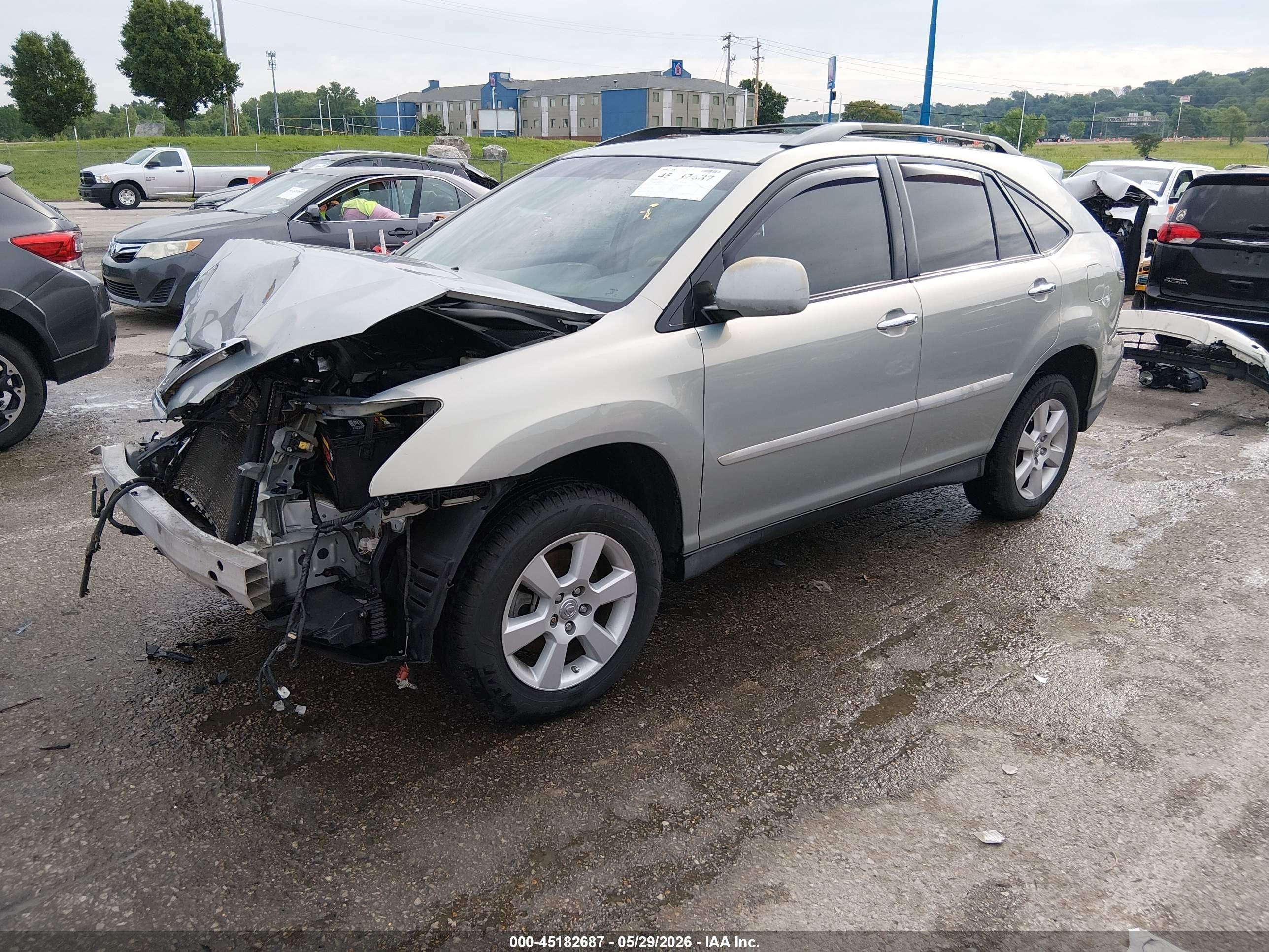 2008 Lexus Rx 350   Silver vin: 2T2HK31U98C052465