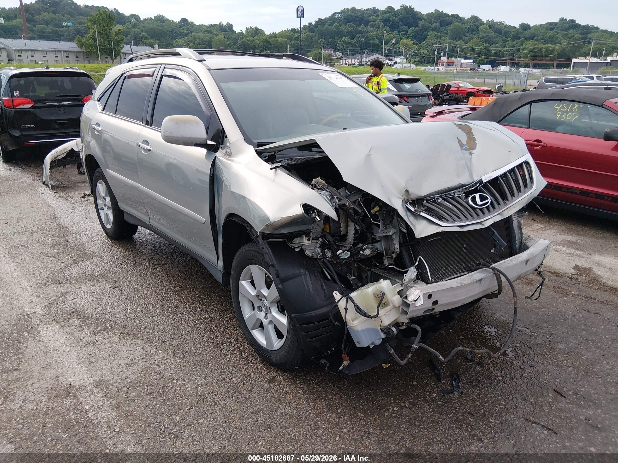 2008 Lexus Rx 350   Silver vin: 2T2HK31U98C052465