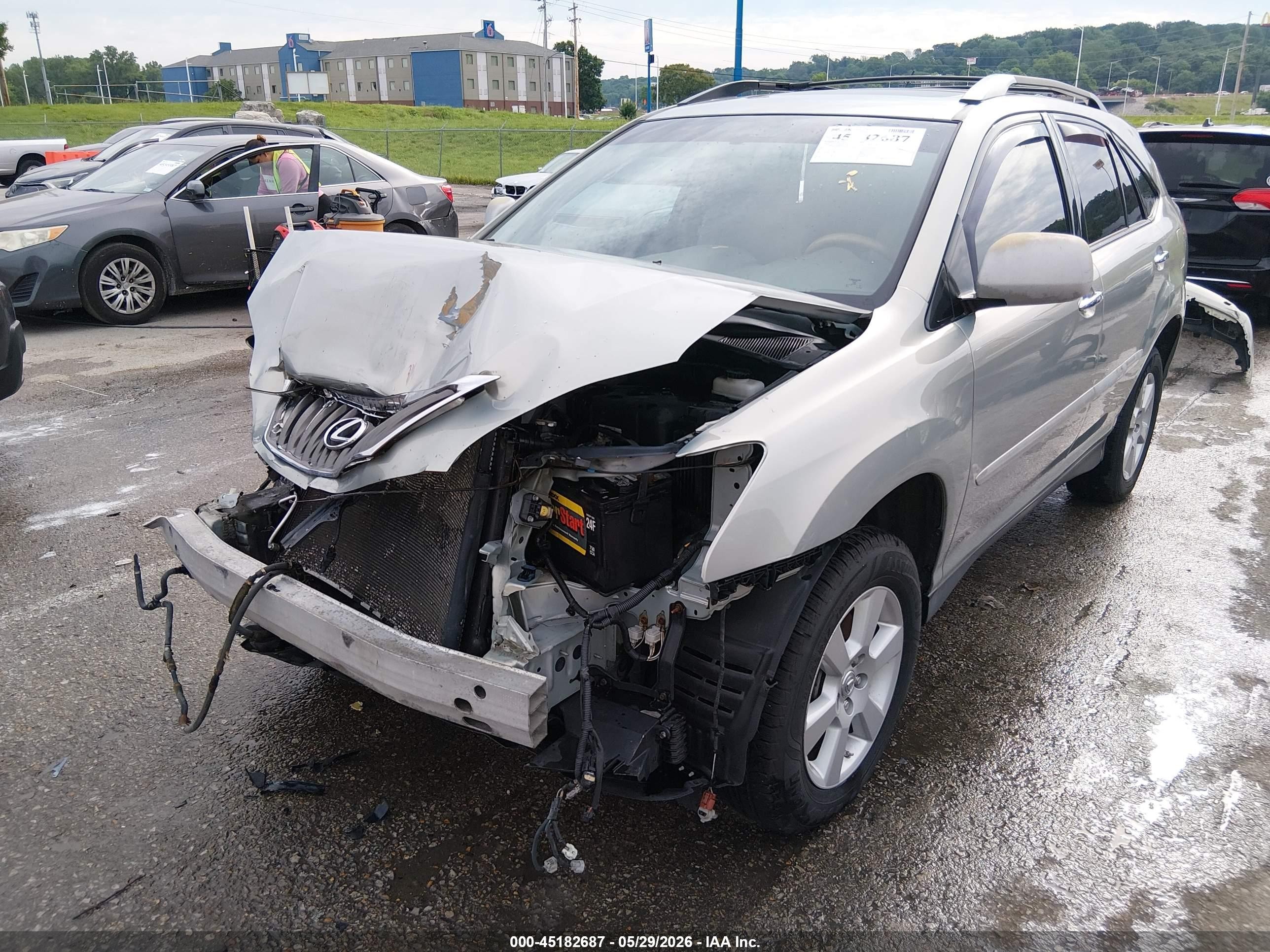2008 Lexus Rx 350   Silver vin: 2T2HK31U98C052465