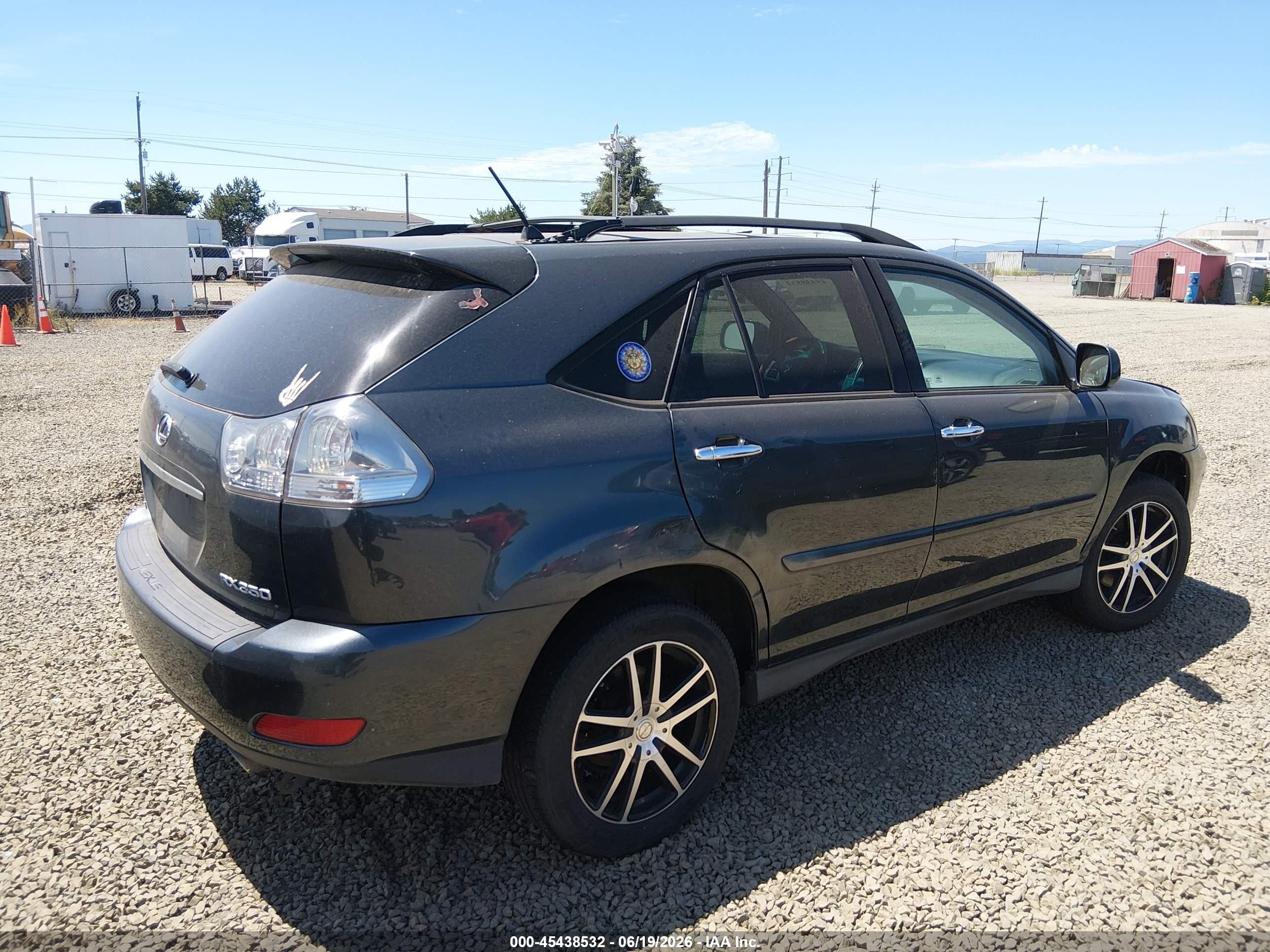 2008 Lexus Rx 350   Black vin: 2T2HK31U98C057357
