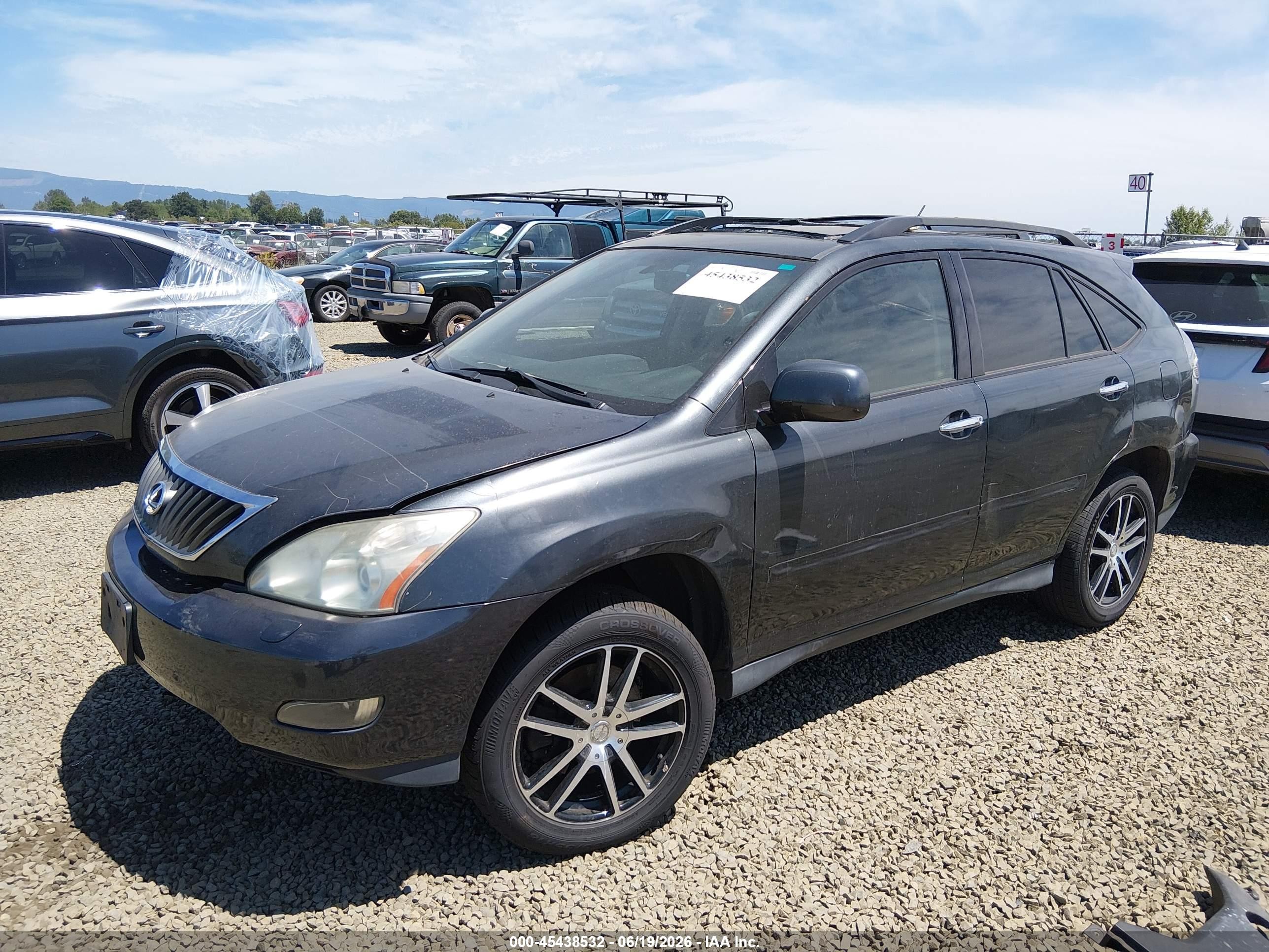 2008 Lexus Rx 350   Black vin: 2T2HK31U98C057357