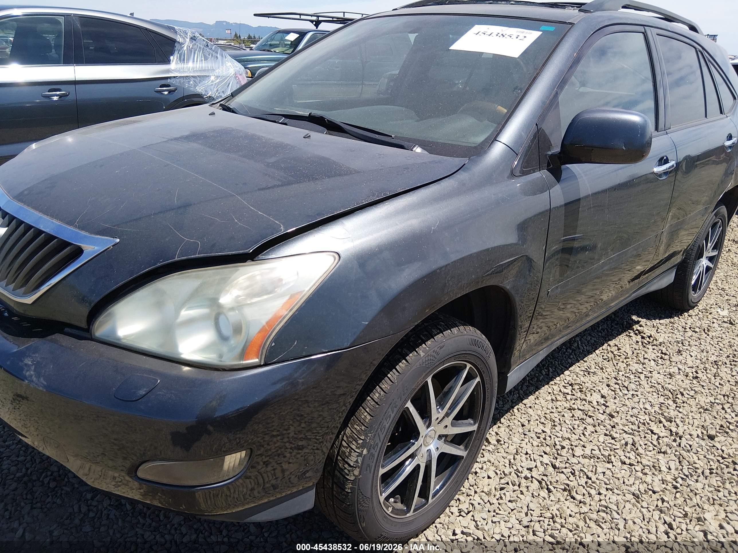 2008 Lexus Rx 350   Black vin: 2T2HK31U98C057357