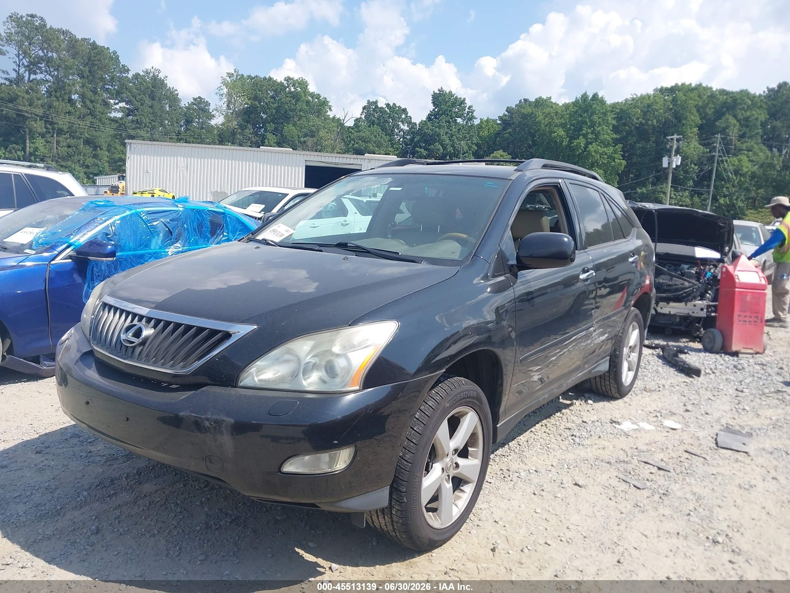 2008 Lexus Rx 350   Black vin: 2T2HK31U98C077401