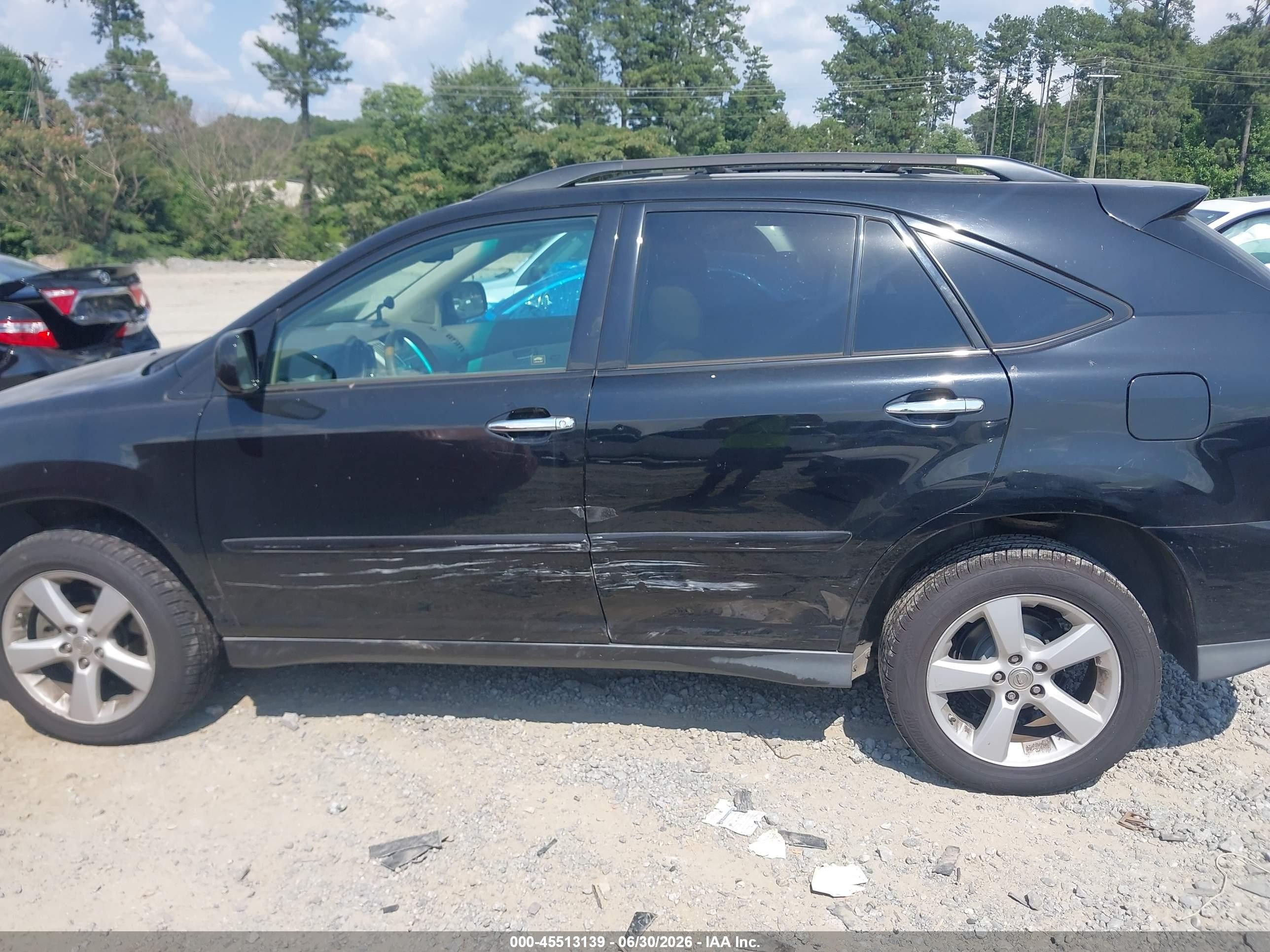 2008 Lexus Rx 350   Black vin: 2T2HK31U98C077401