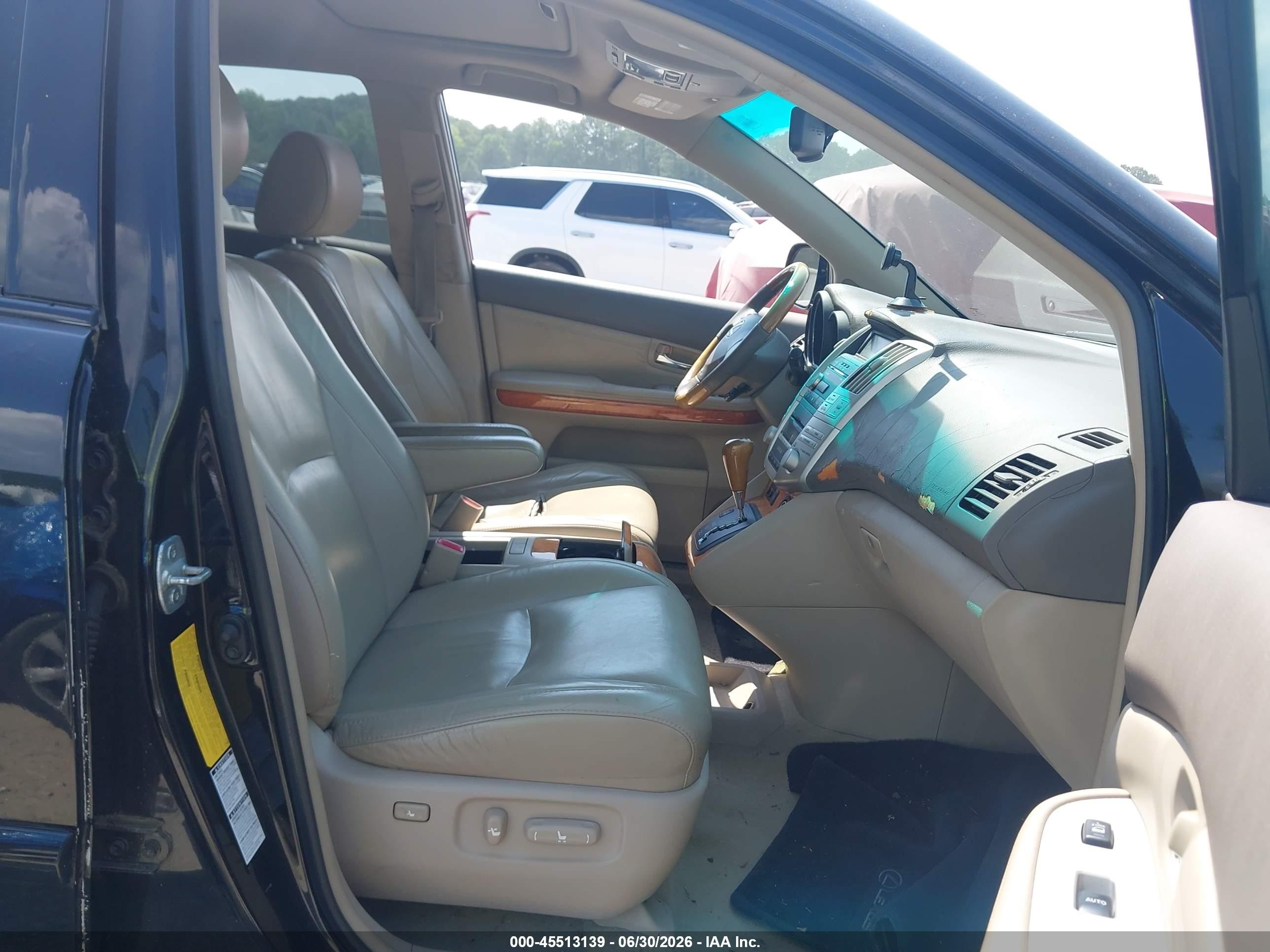 2008 Lexus Rx 350   Black vin: 2T2HK31U98C077401