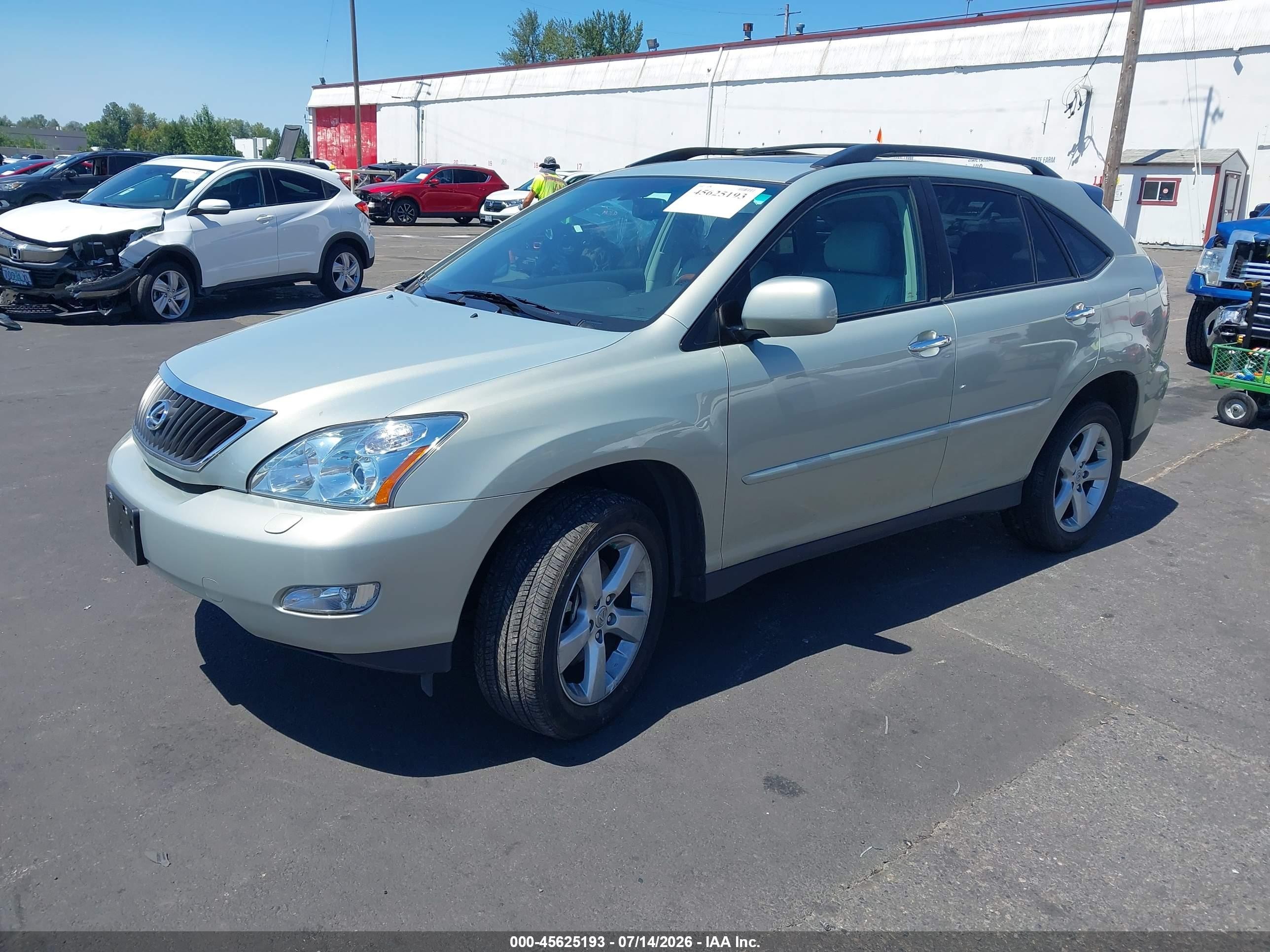 2008 Lexus Rx 350   Green vin: 2T2HK31U98C084719