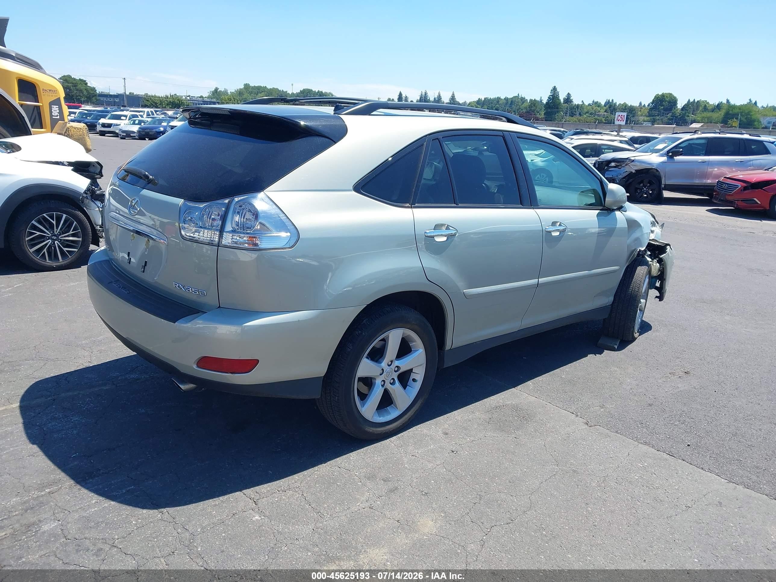 2008 Lexus Rx 350   Green vin: 2T2HK31U98C084719