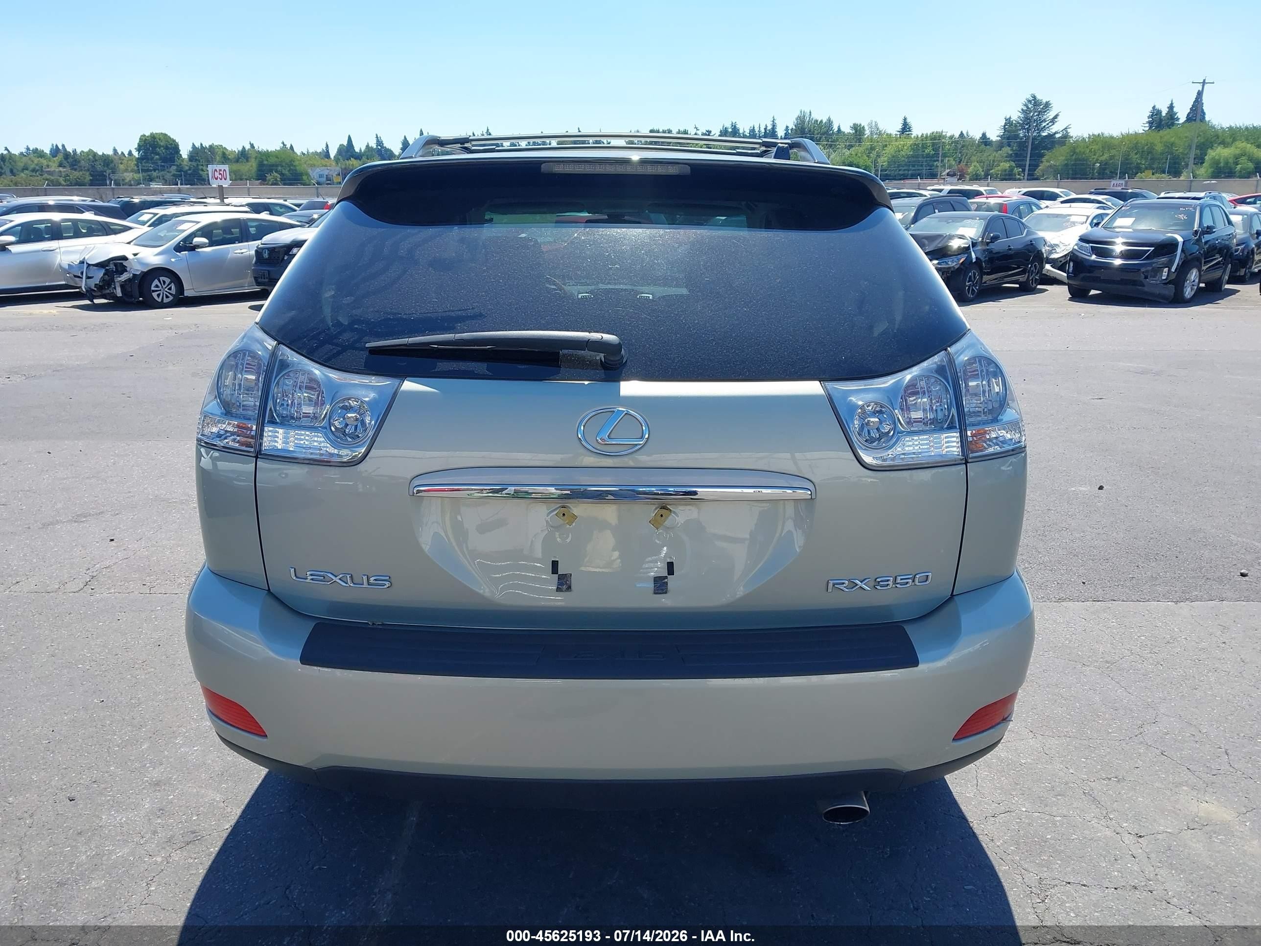 2008 Lexus Rx 350   Green vin: 2T2HK31U98C084719
