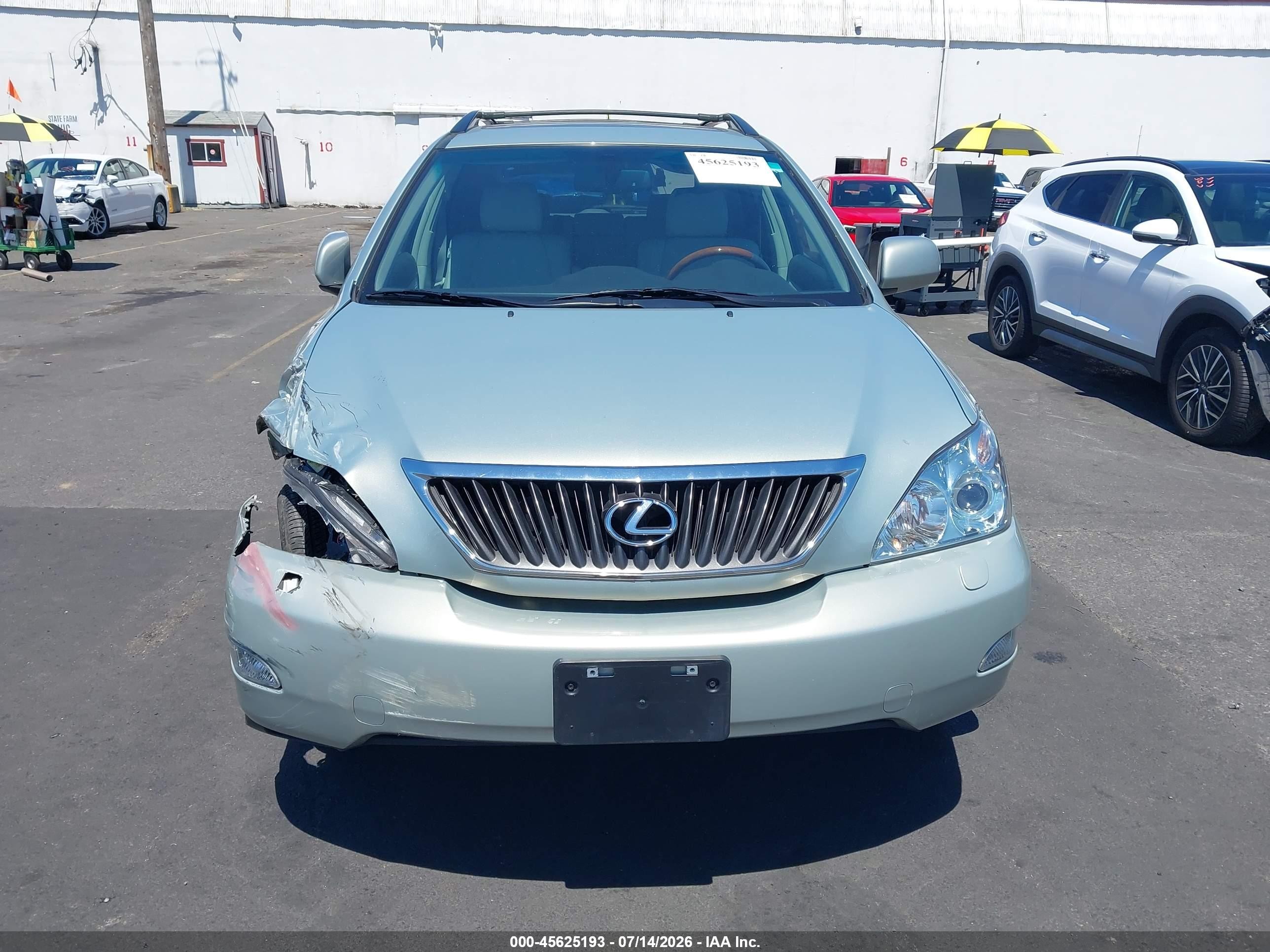 2008 Lexus Rx 350   Green vin: 2T2HK31U98C084719