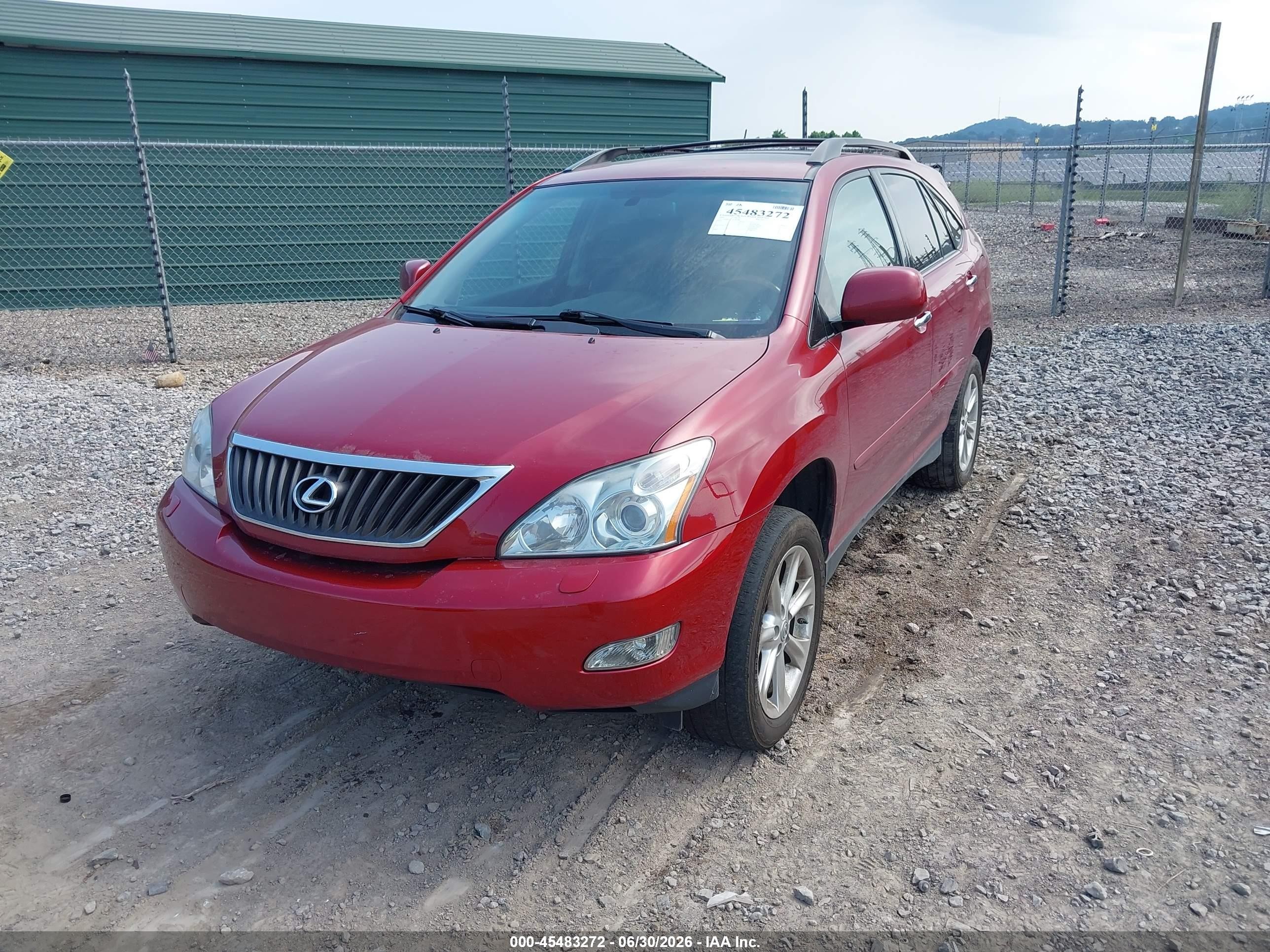 2009 Lexus Rx 350   Красный vin: 2T2HK31U99C107272