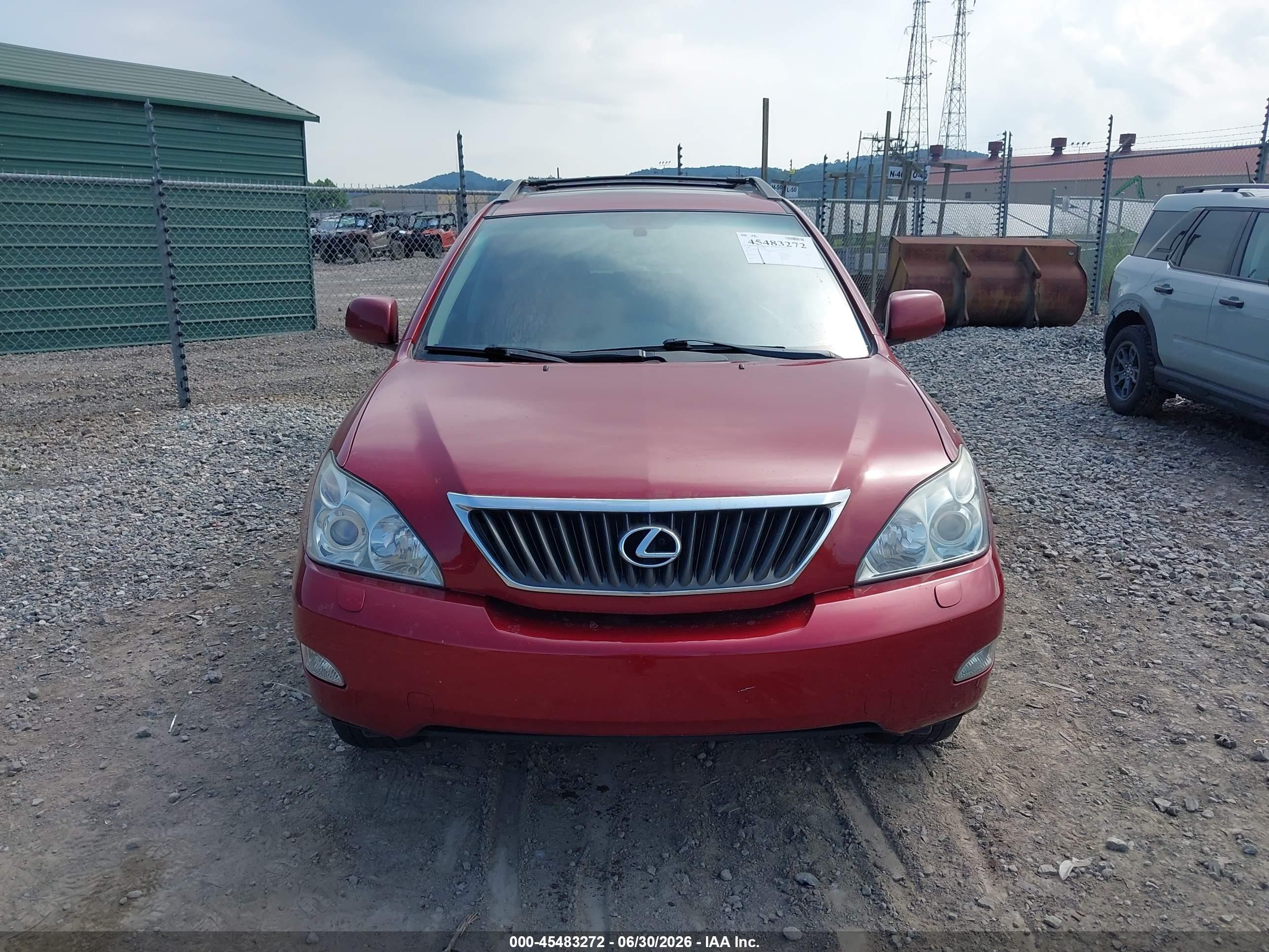 2009 Lexus Rx 350   Красный vin: 2T2HK31U99C107272