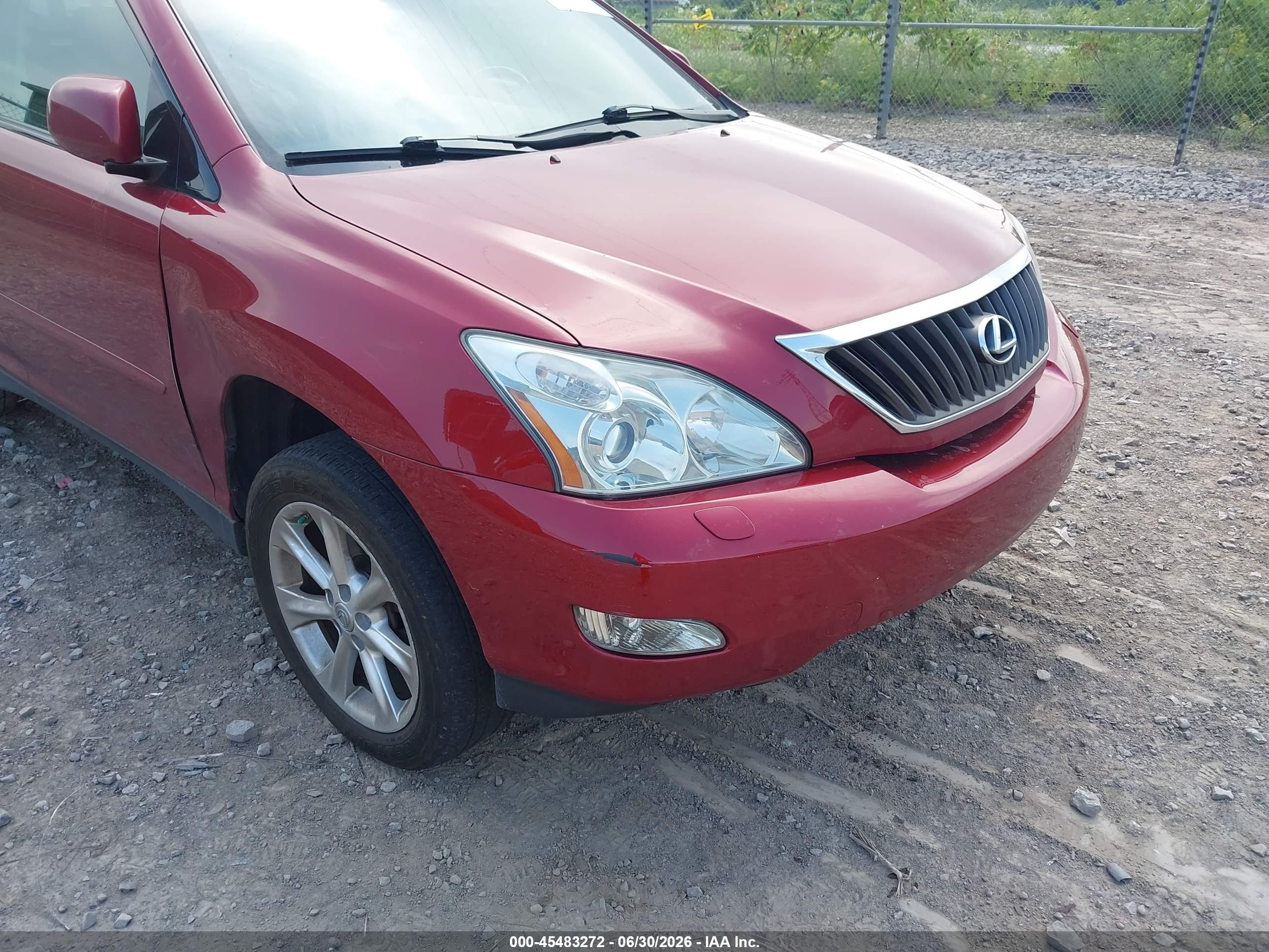 2009 Lexus Rx 350   Красный vin: 2T2HK31U99C107272